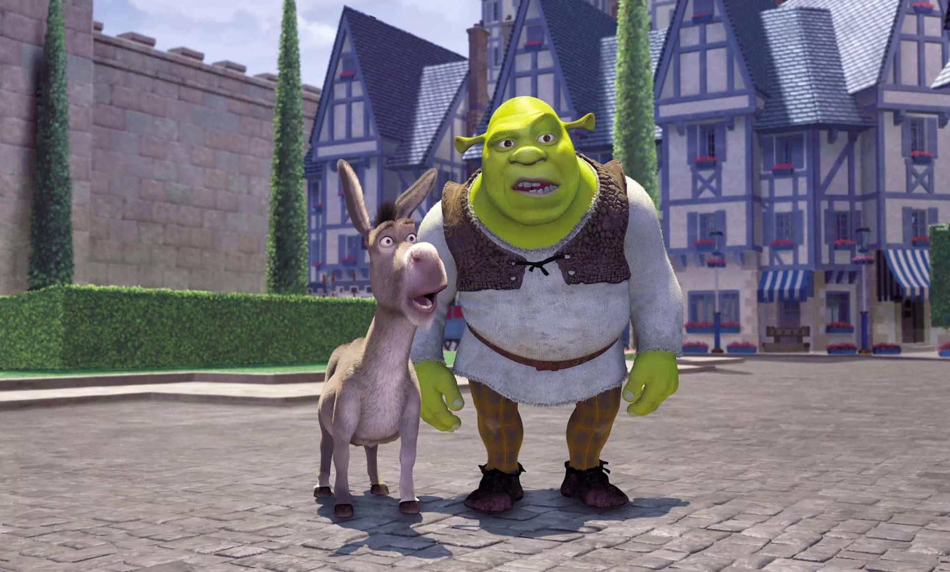 Funny Shrek And Donkey Welcome To Duloc