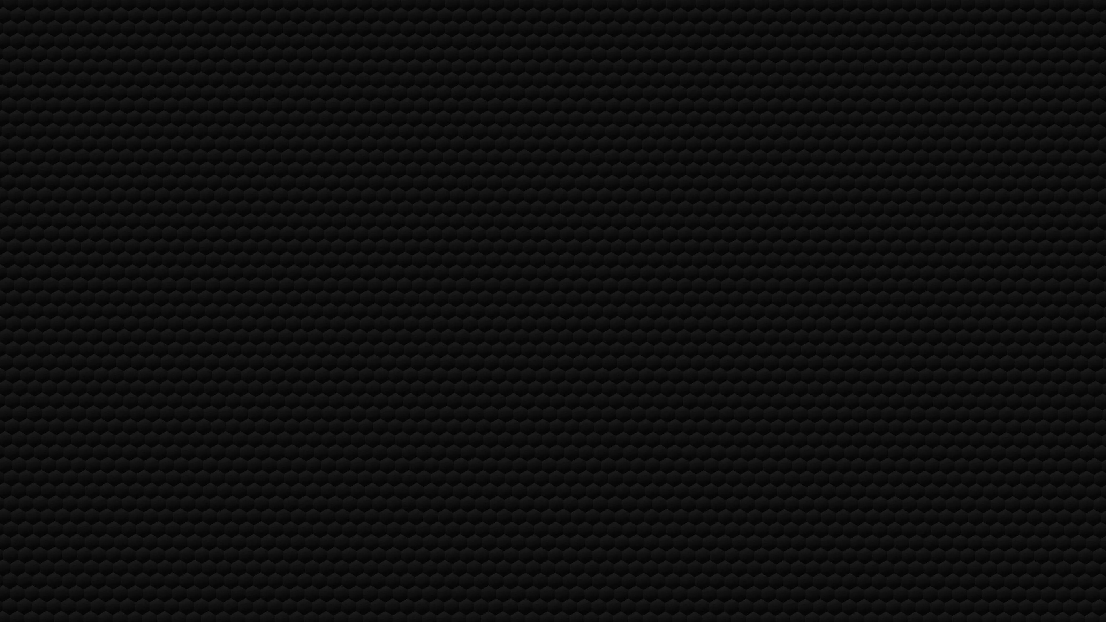 Small Black Hexagons 4K HD Black
