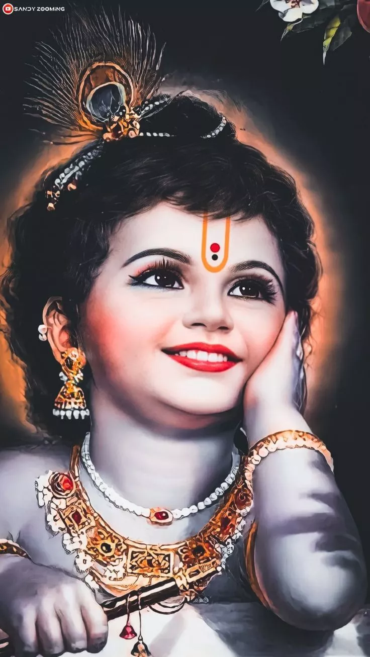 4K Krishna Smile Wallpaper Download