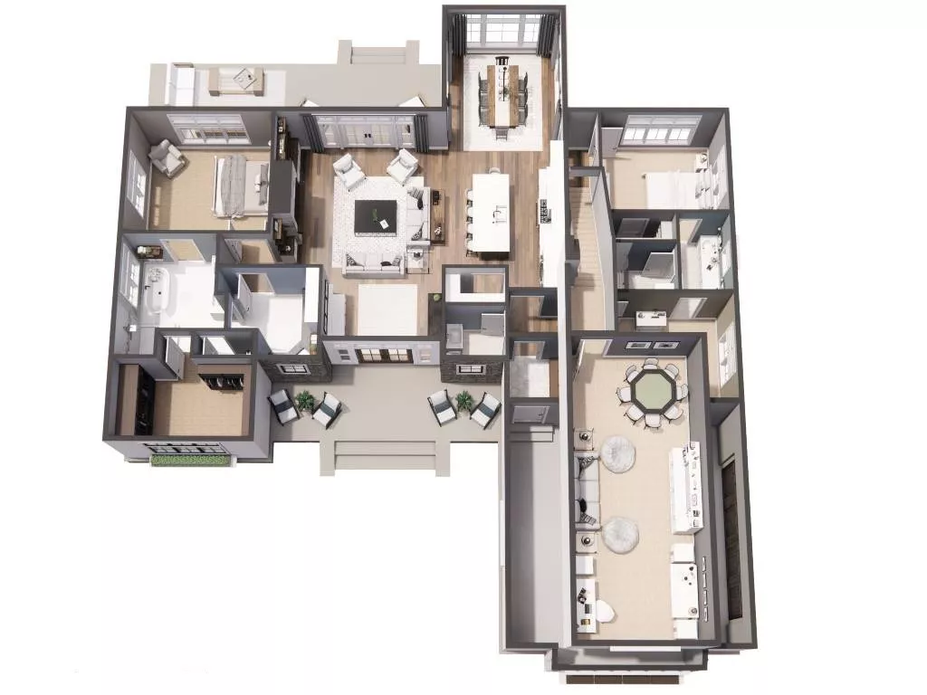 Modern Farmhouse Style House Plan 8775