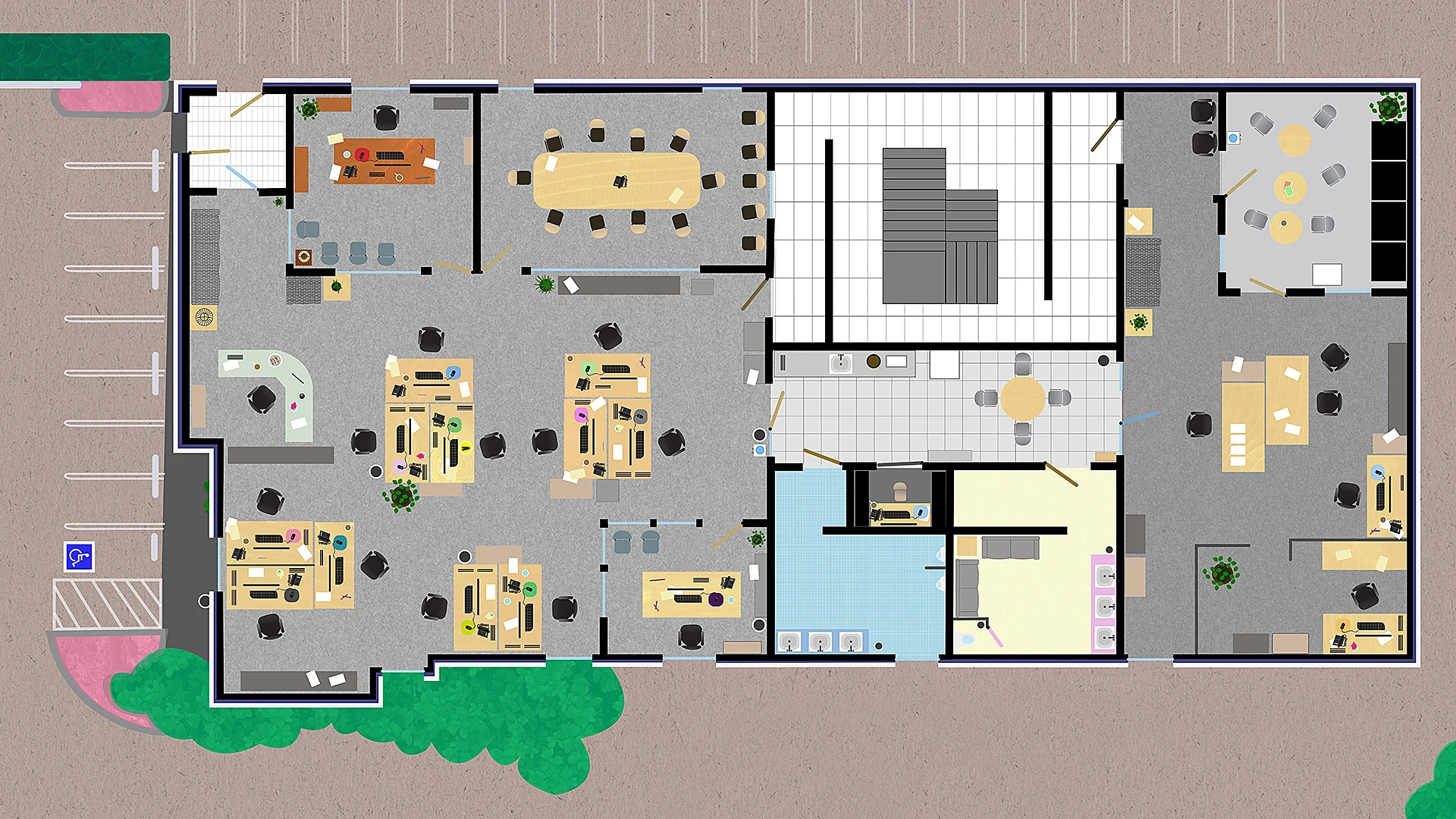 The Floor Plans Of Famous TV Offices