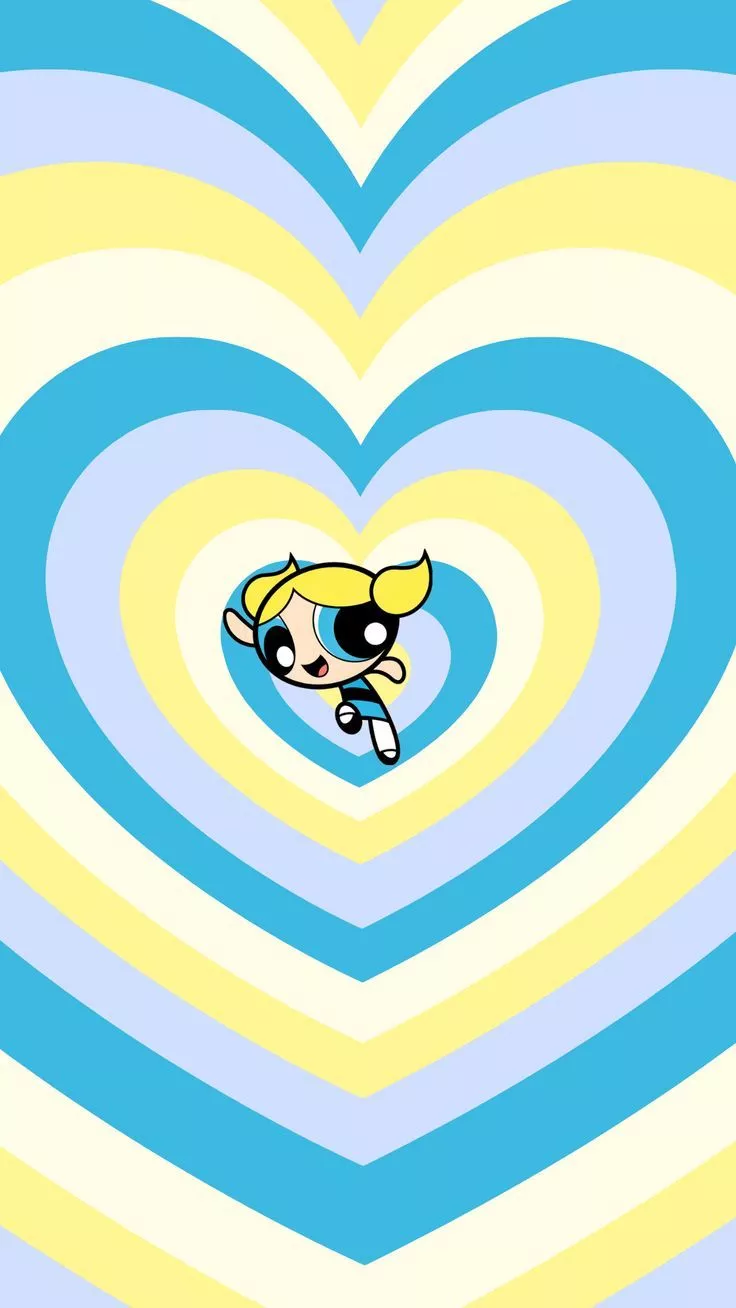 Bubbles theme heart wallpaper