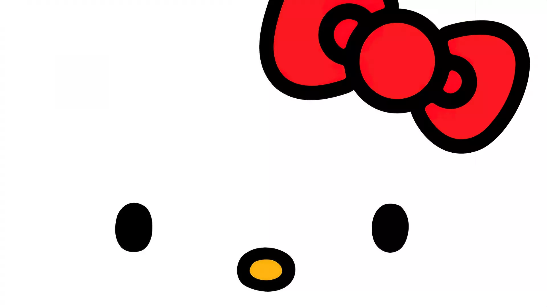 Hello Kitty Wallpaper 4K, White
