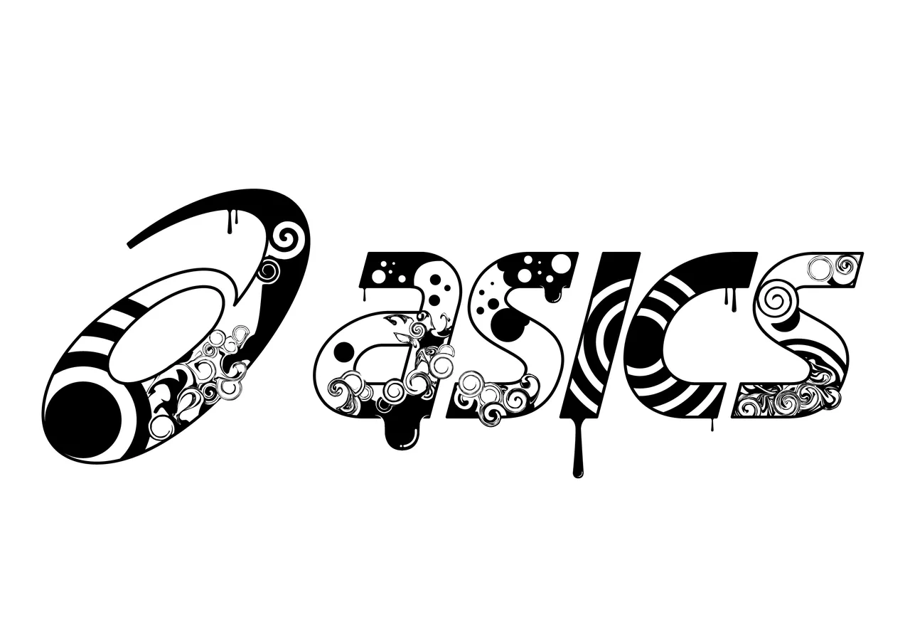 All sizes. Asics Logo