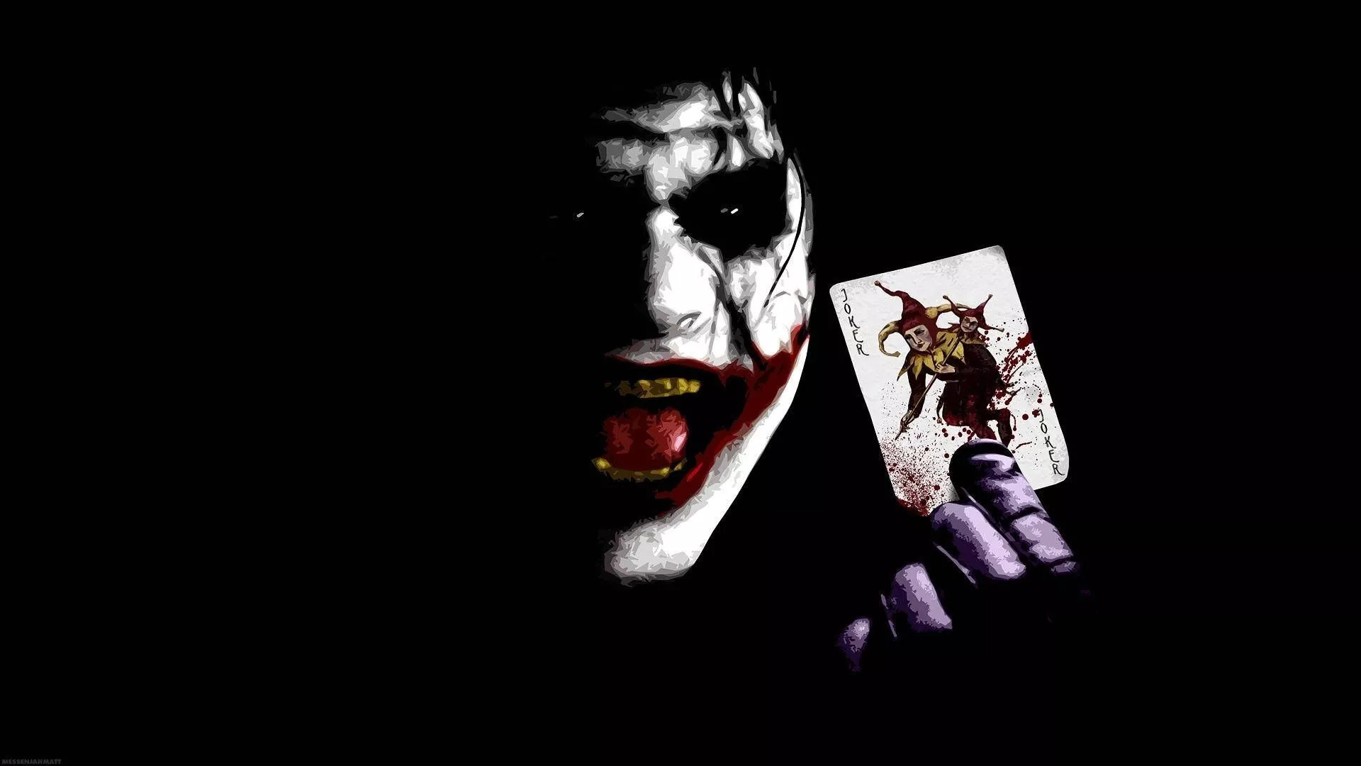 Cool HD Joker With Joker Card Wallpaper