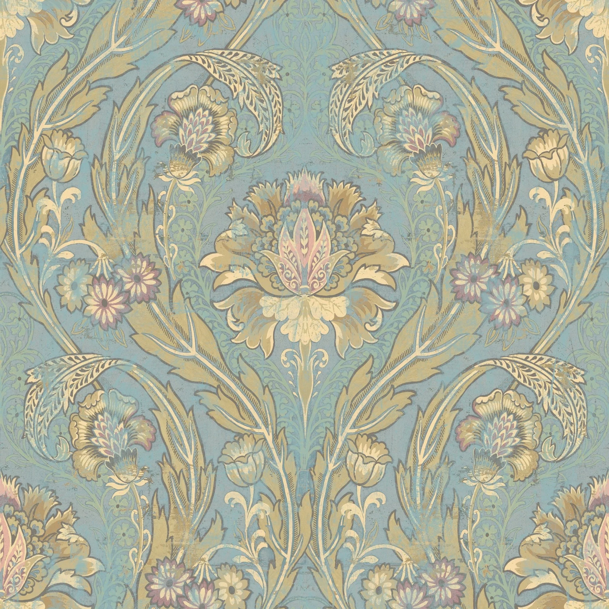 Mayflower Wallpaper Morrissey Reproduction Victorian Peel and Stick Wallpaper