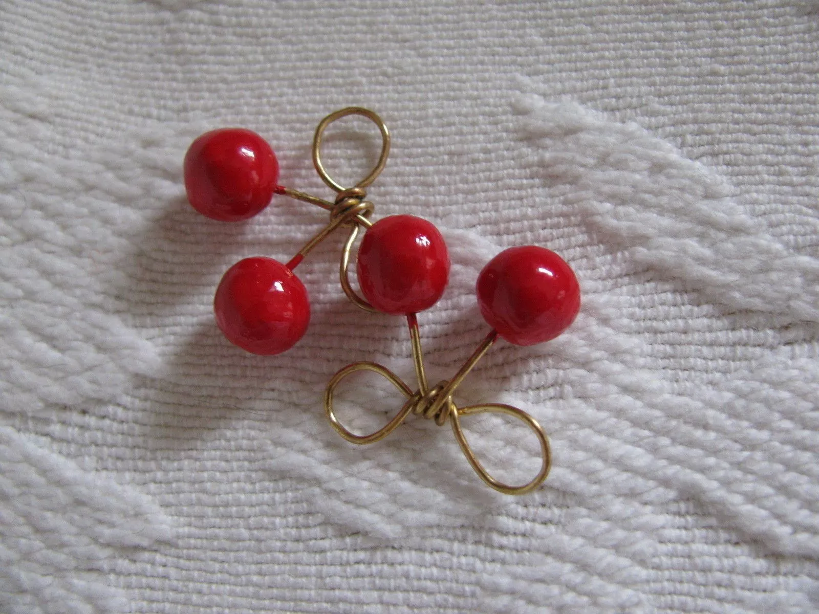 Cherry Bow Earrings · How To Make A