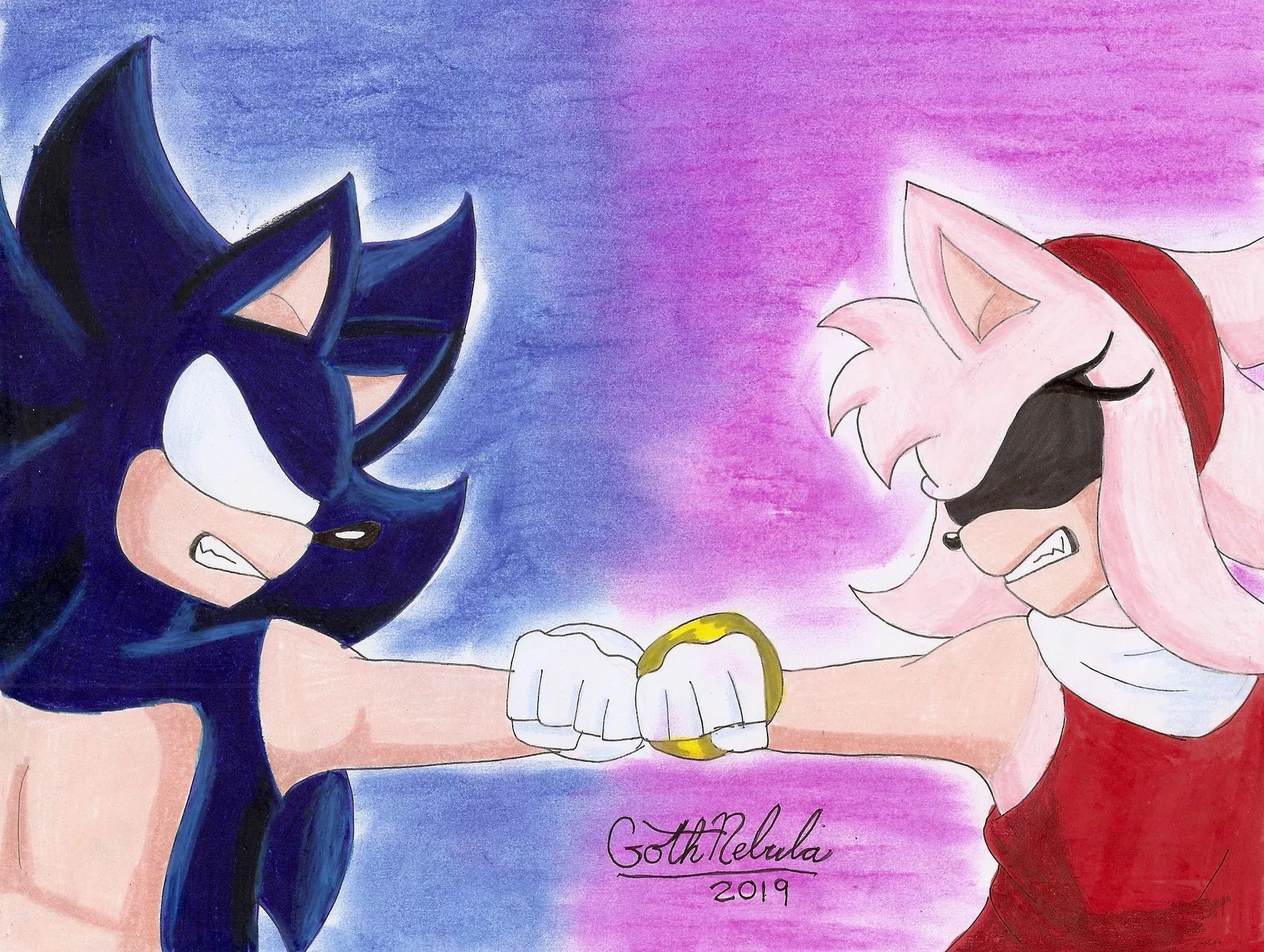 Dark Sonic vs Light Amy