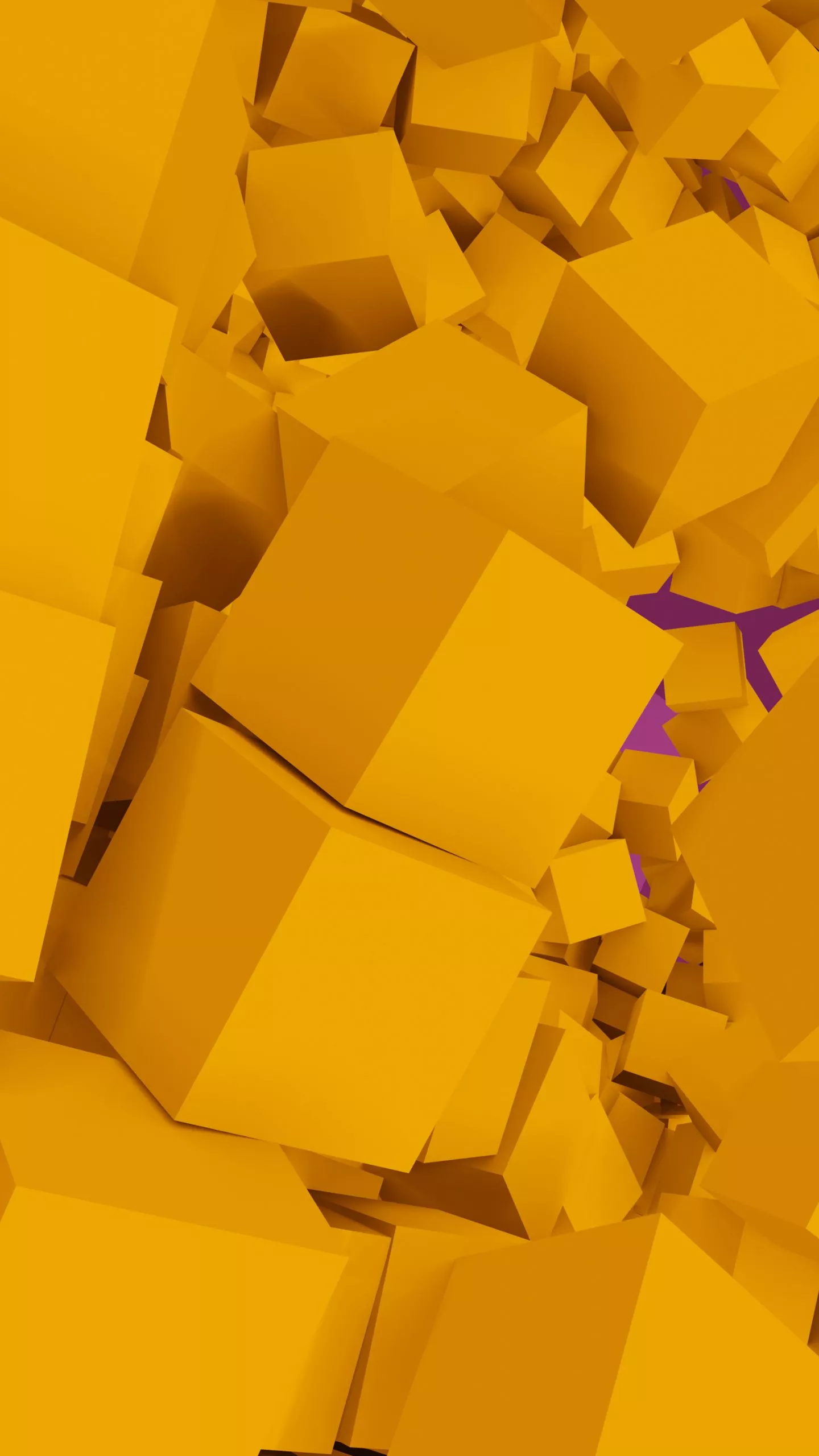 Download wallpaper 1440x2560 yellow 3D