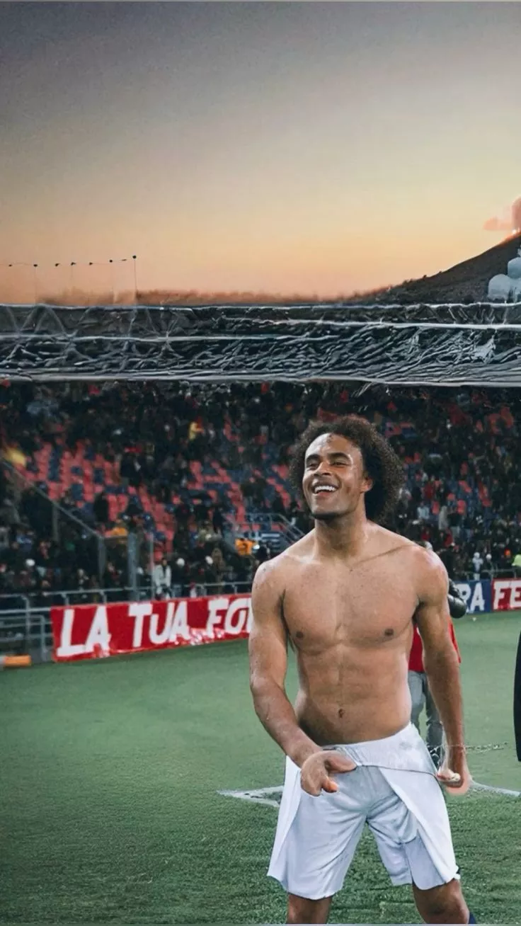 Joshua Zirkzee bologna sfondo iphone 4k