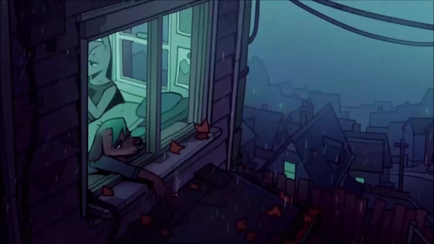 Chilling In The Rain Live Wallpaper