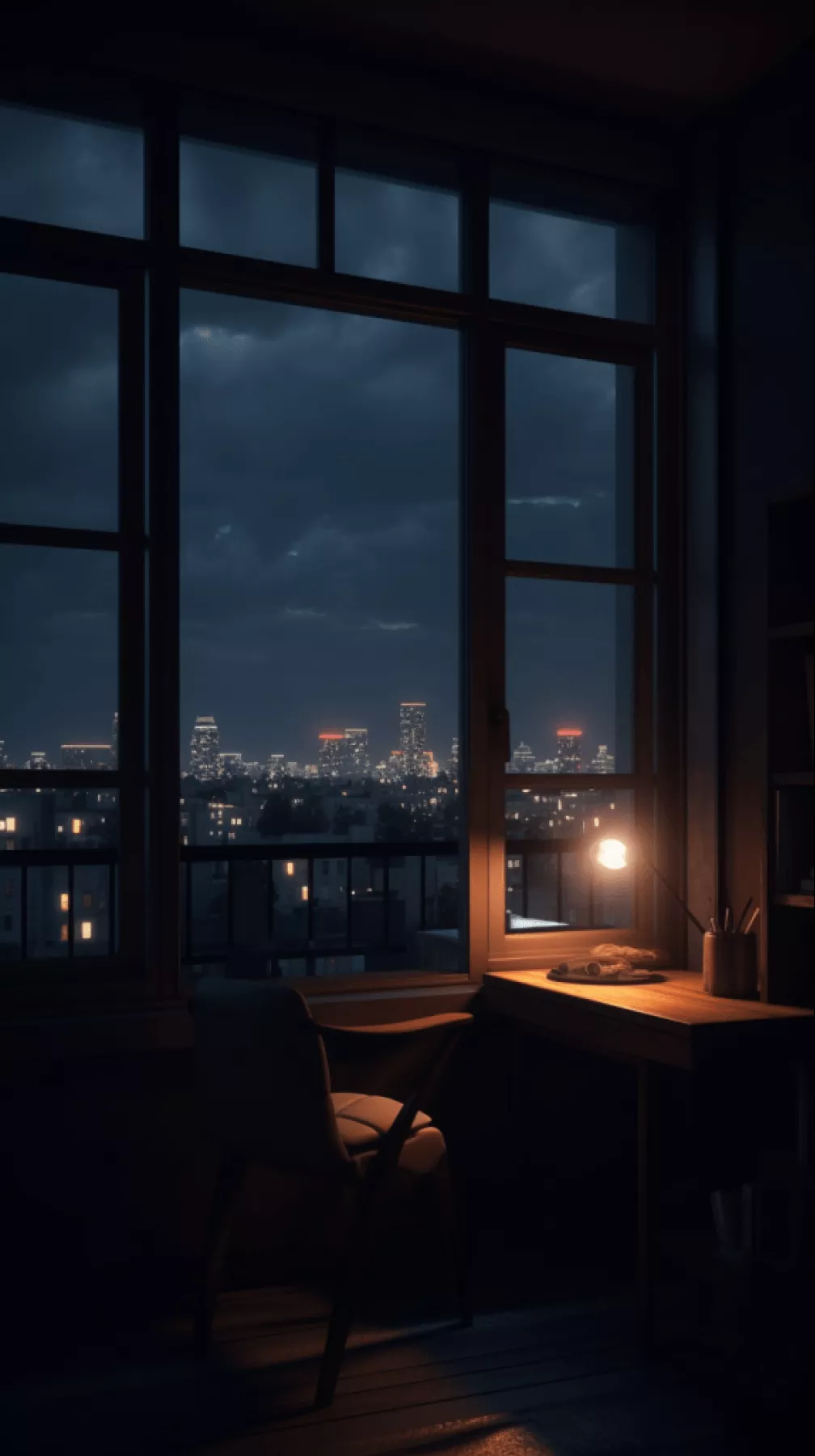 Cozy night. chill photo wallpaper