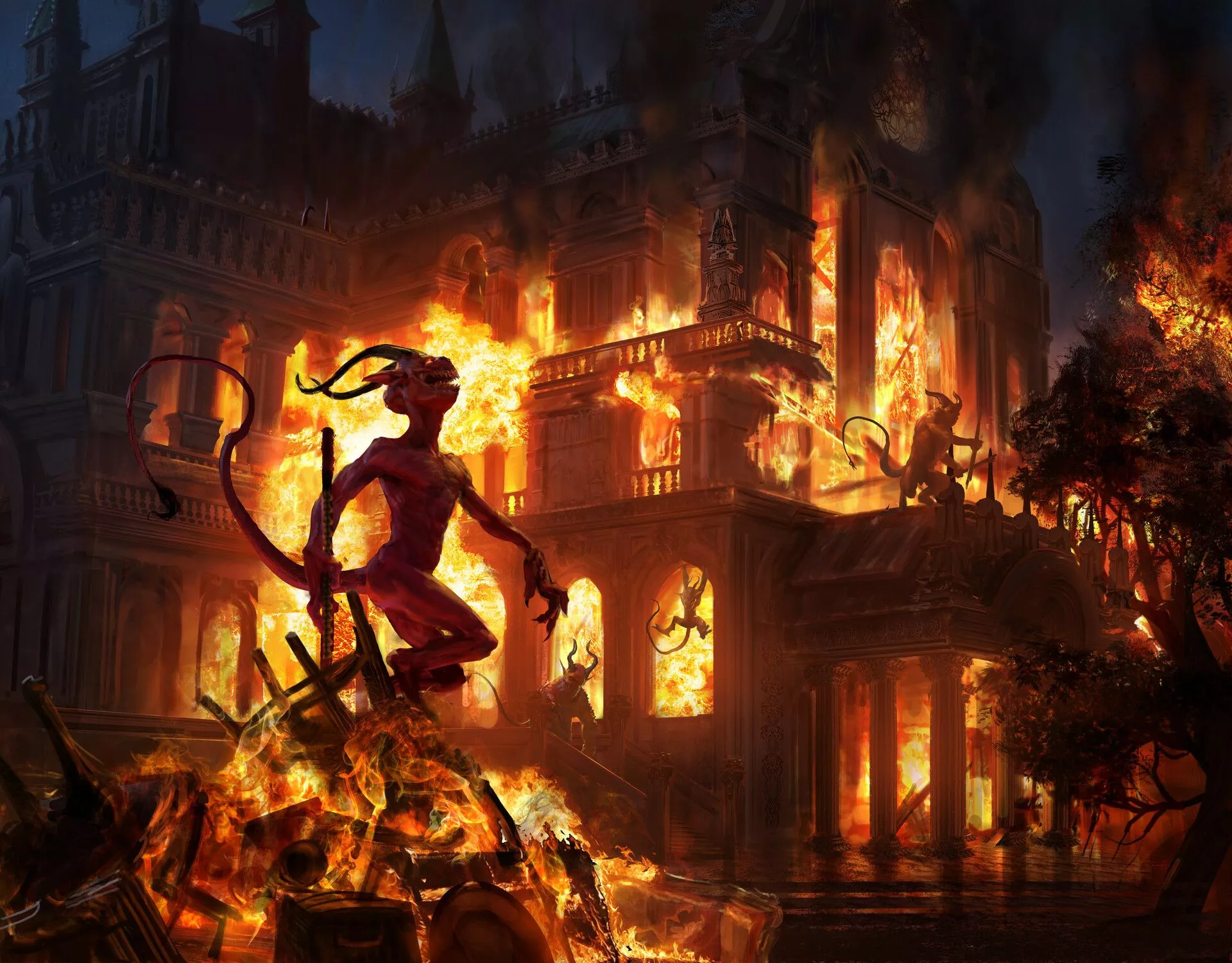 HD Burn Down the House Wallpaper