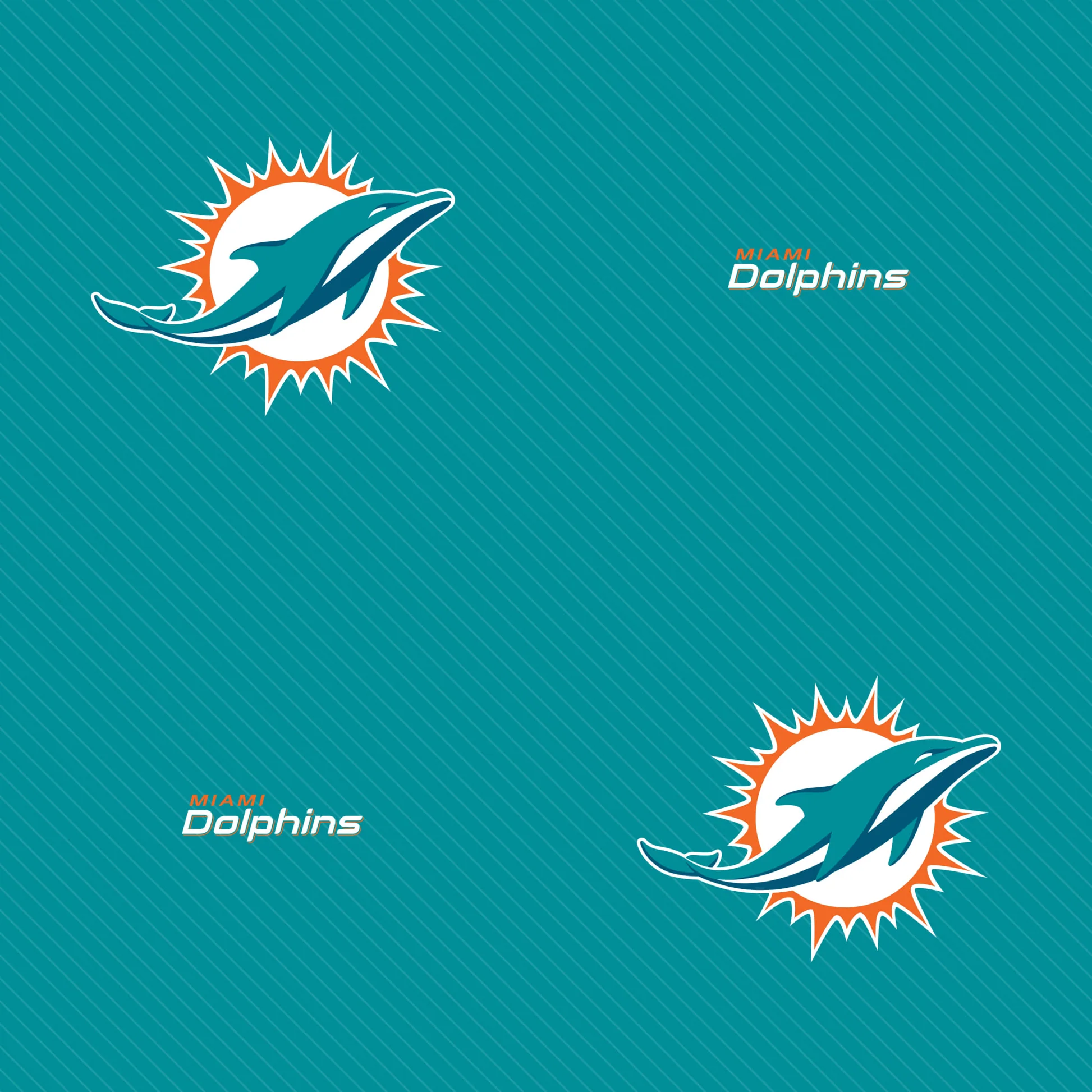 Miami Dolphins (Aqua) Pattern