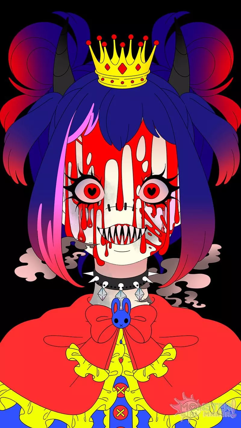 HD monster girl halloween wallpaper