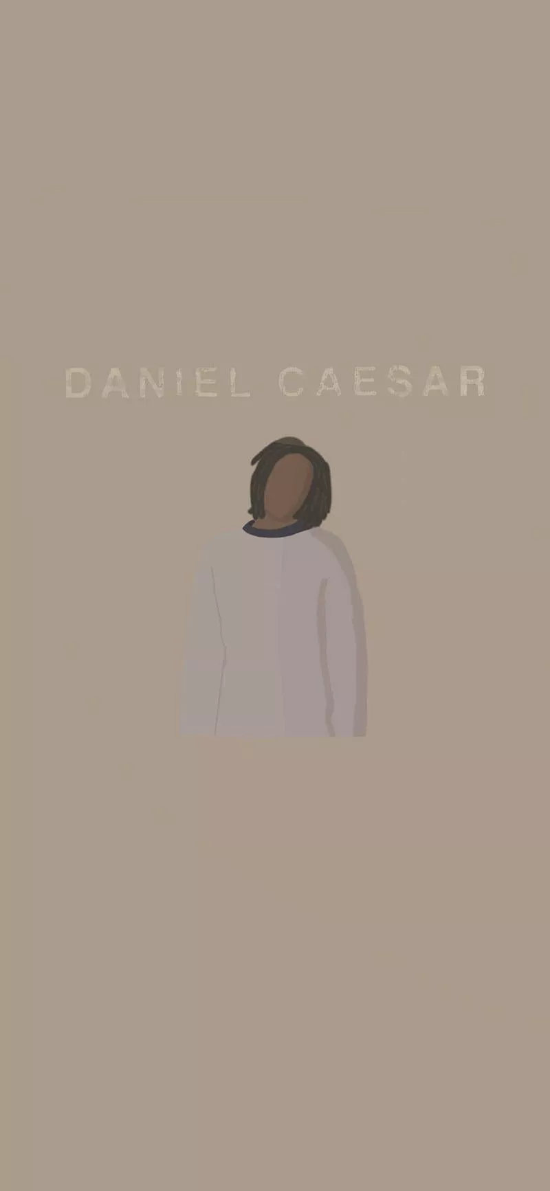 Daniel Caesar Minimalist Art Wallpaper