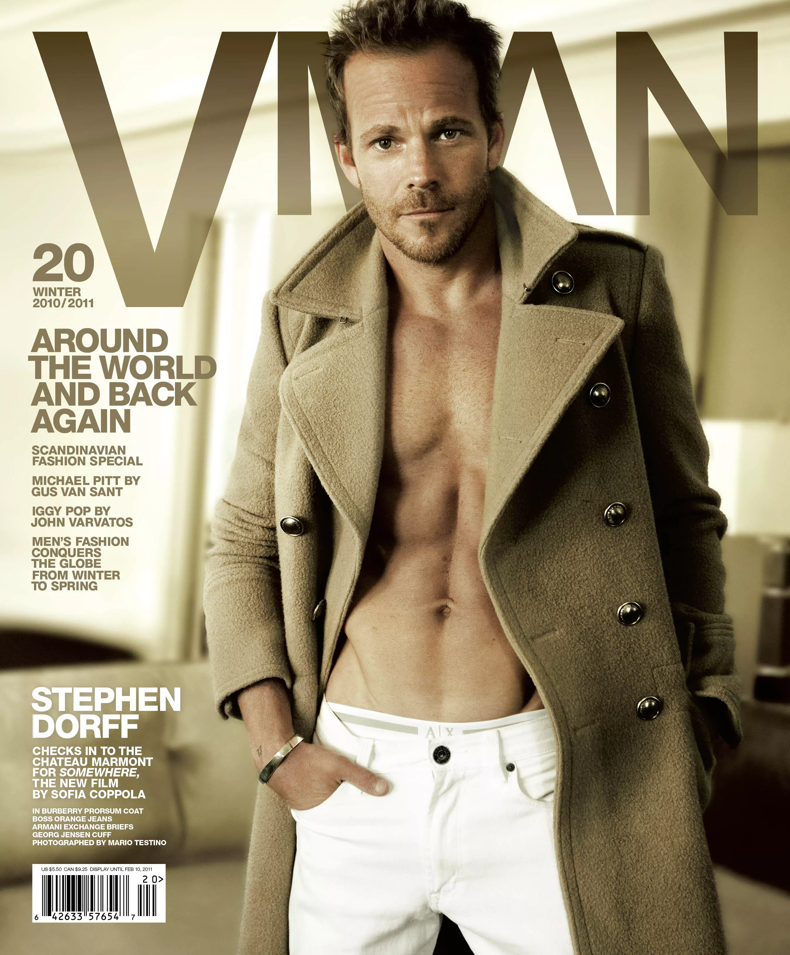 Stephen Dorff by Mario Testino for VMAN