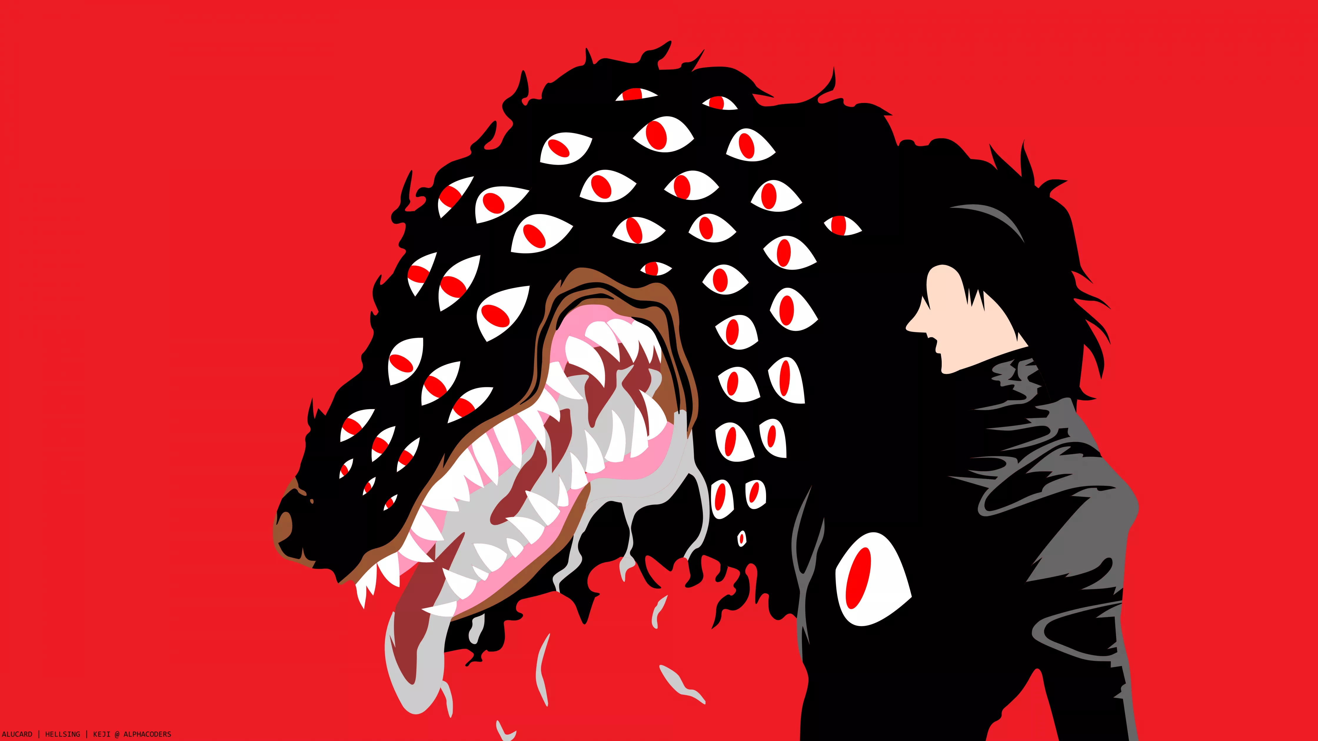 Alucard Wallpaper 4K, Minimalist, 8K