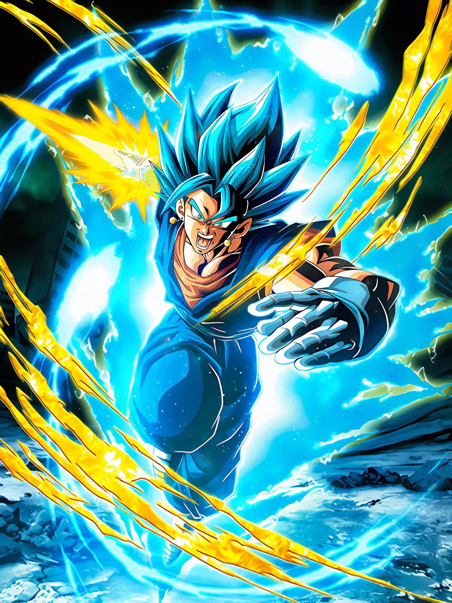 Both LBSSJ4 Vegito and SSJR Goku Black