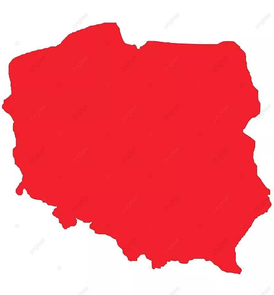Red Outline Map Of Poland Map Outline
