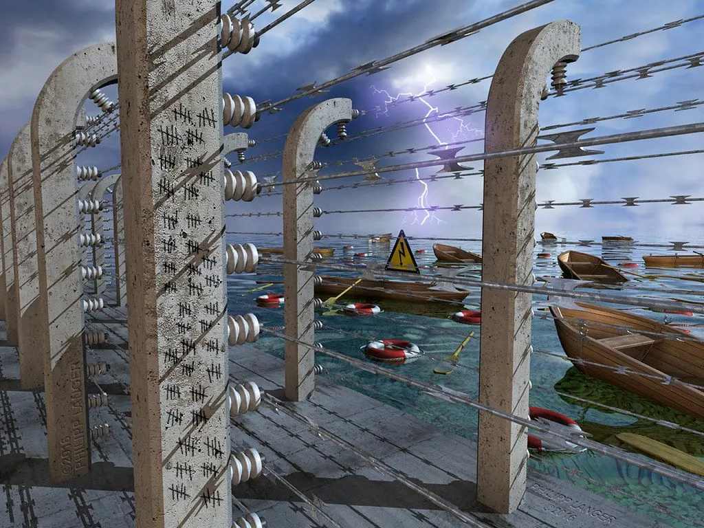 Electric Fence. Elektrozaun / Electric