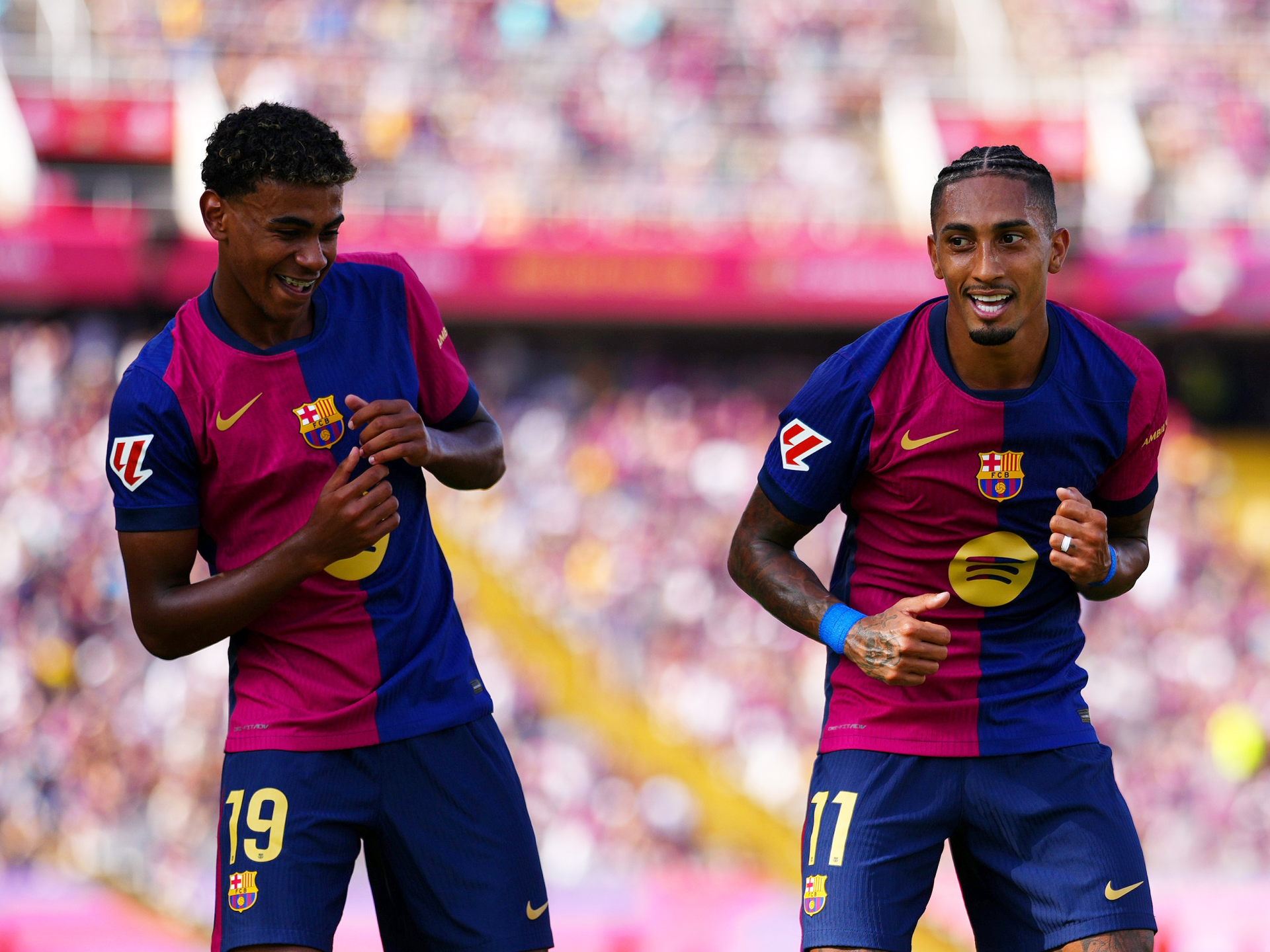 Raphinha takes Lionel Messi inspiration