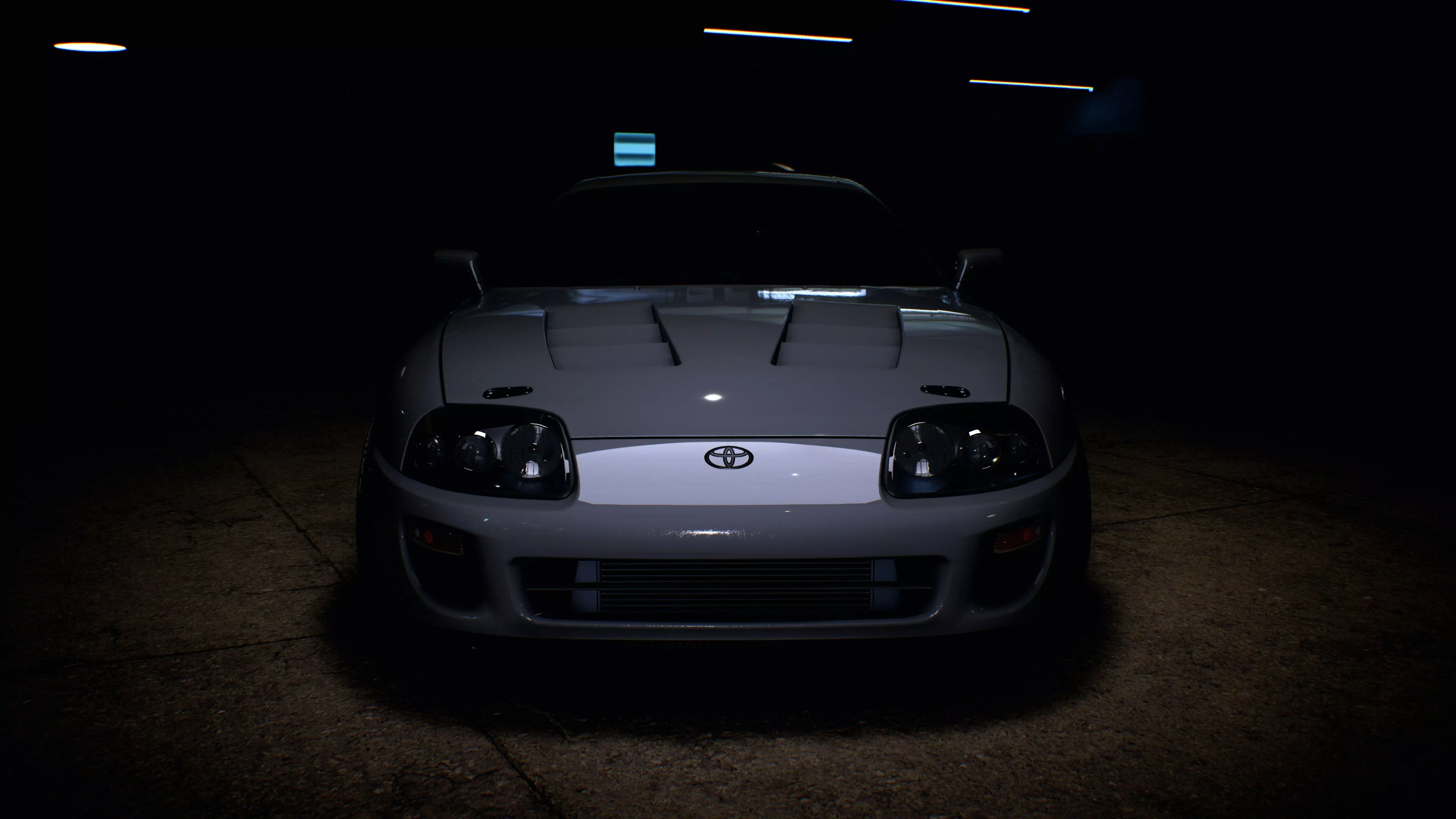 Grey Toyota Supra Car 4K 5K HD Gray Wallpaper