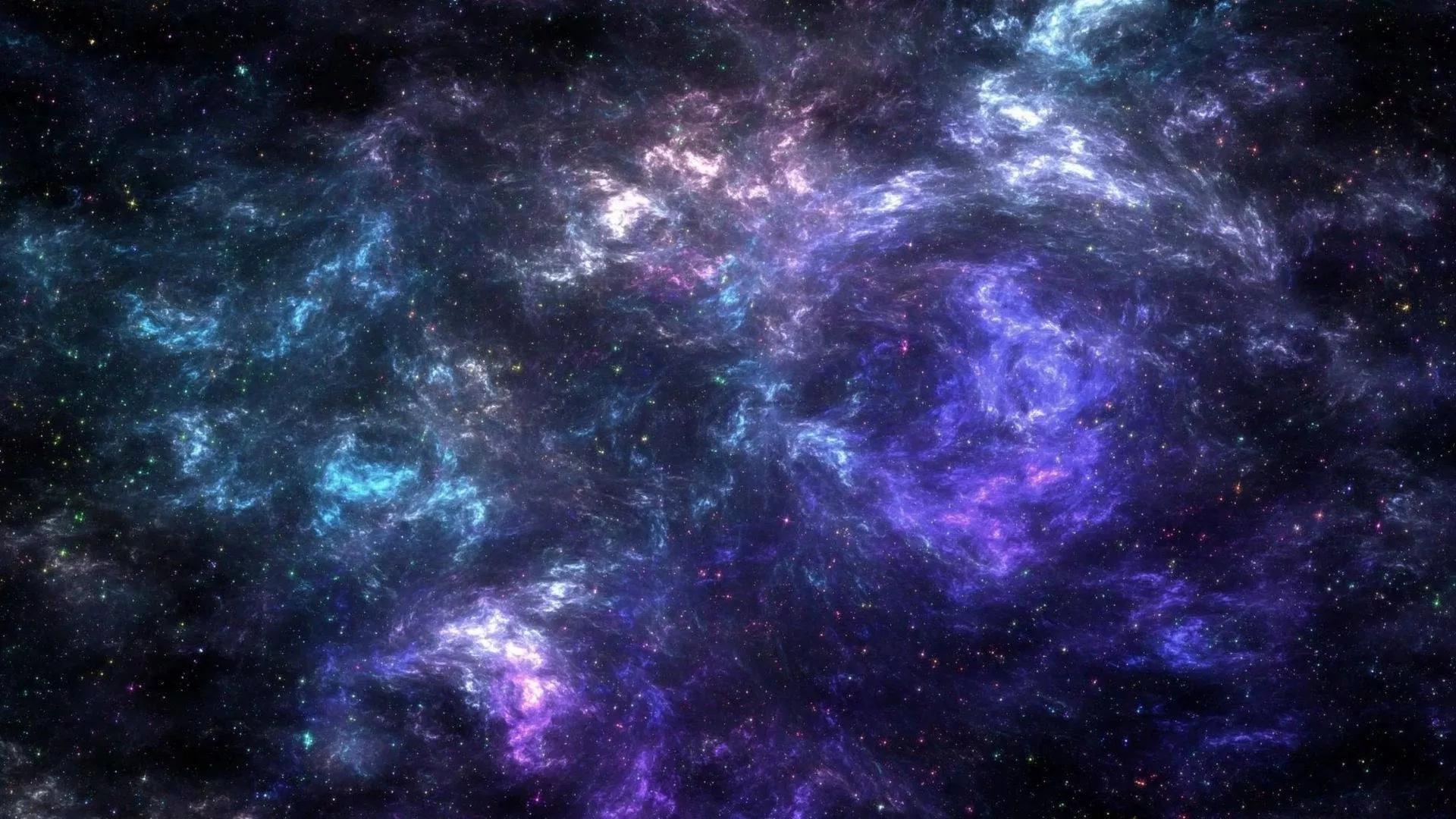 Shallow Clouds In The Galaxy Background