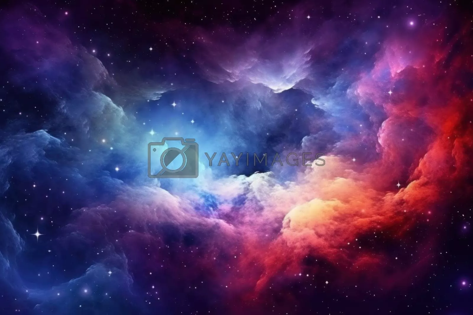 Colorful space galaxy cloud nebula