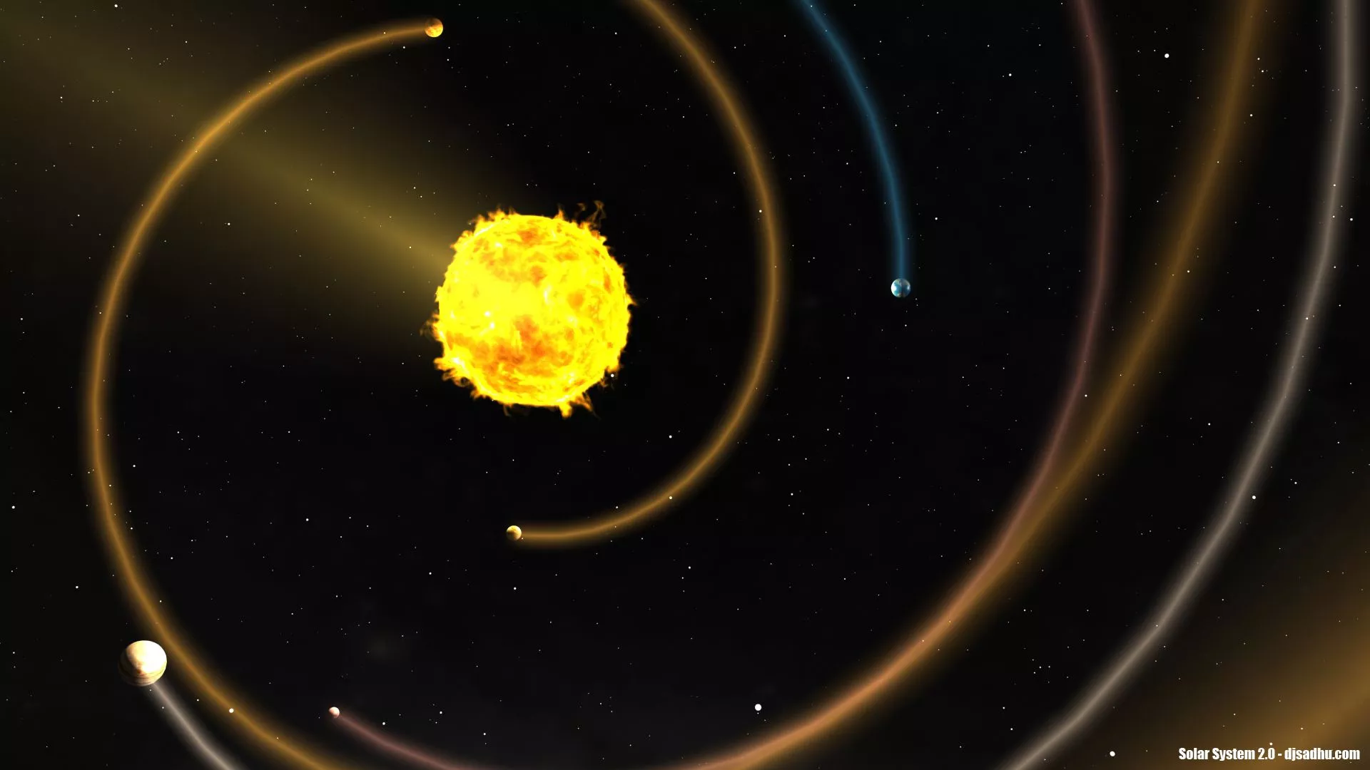 Solar System 2.0 desktop wallpaper