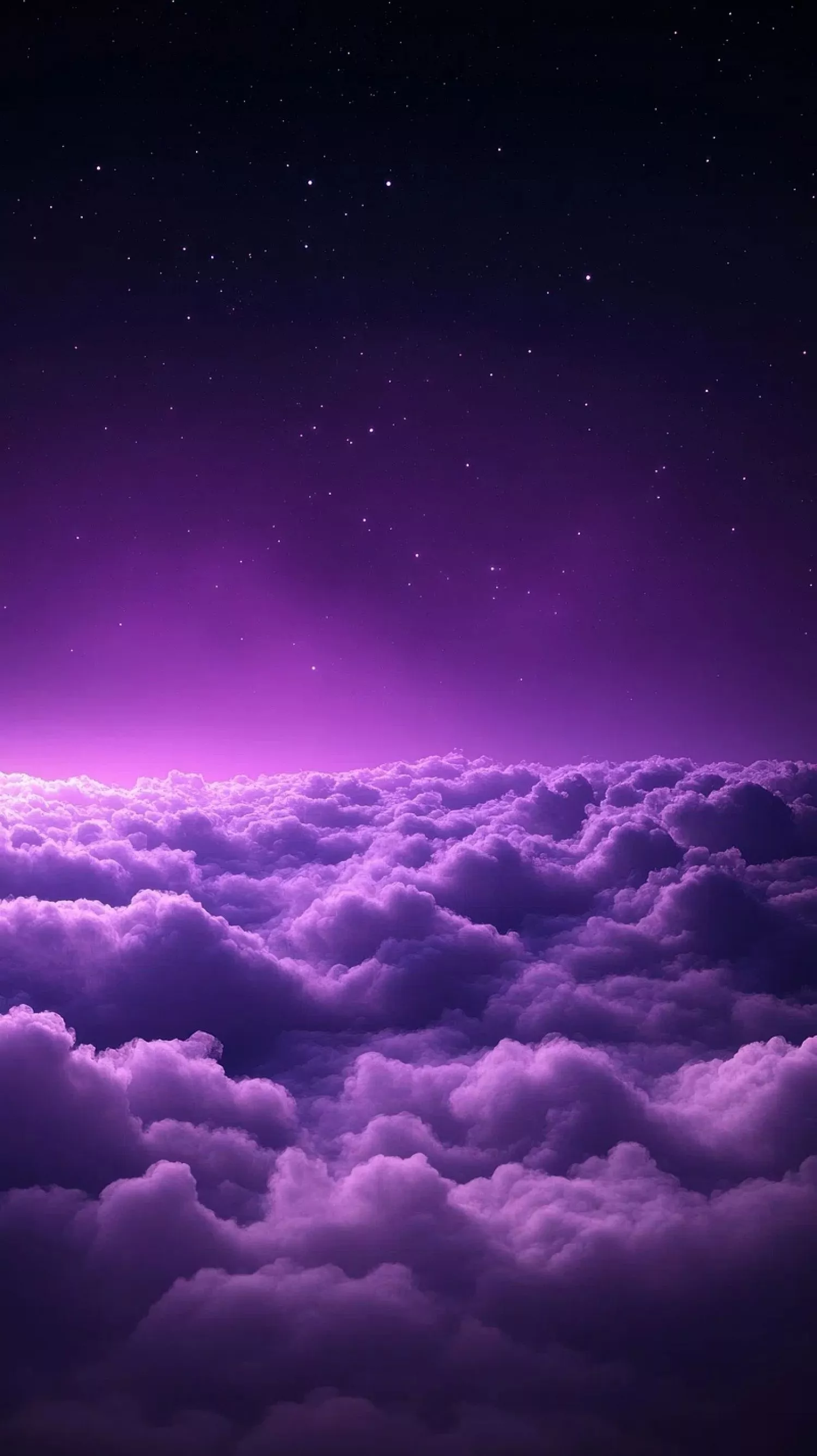 Purple Sky With Clouds