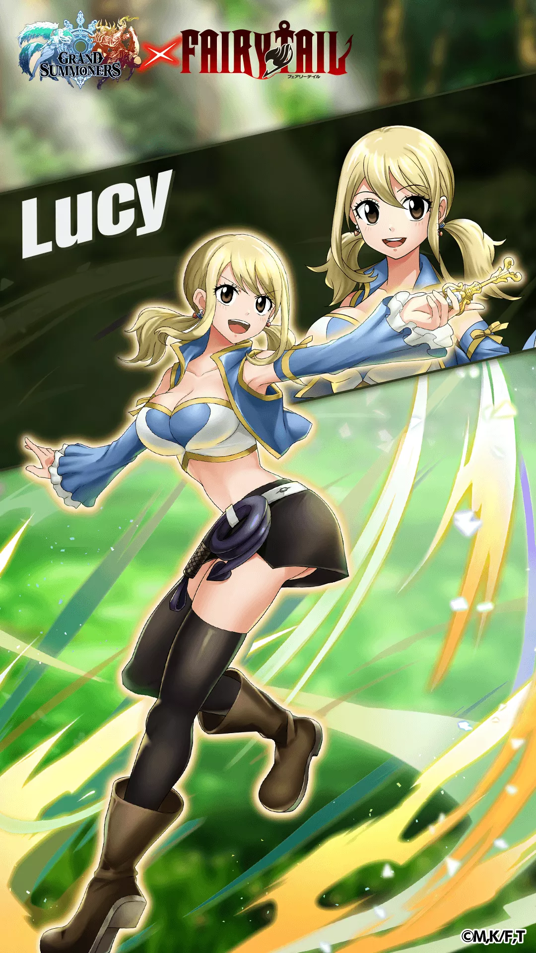Celestial Wizard, Lucy, embarks