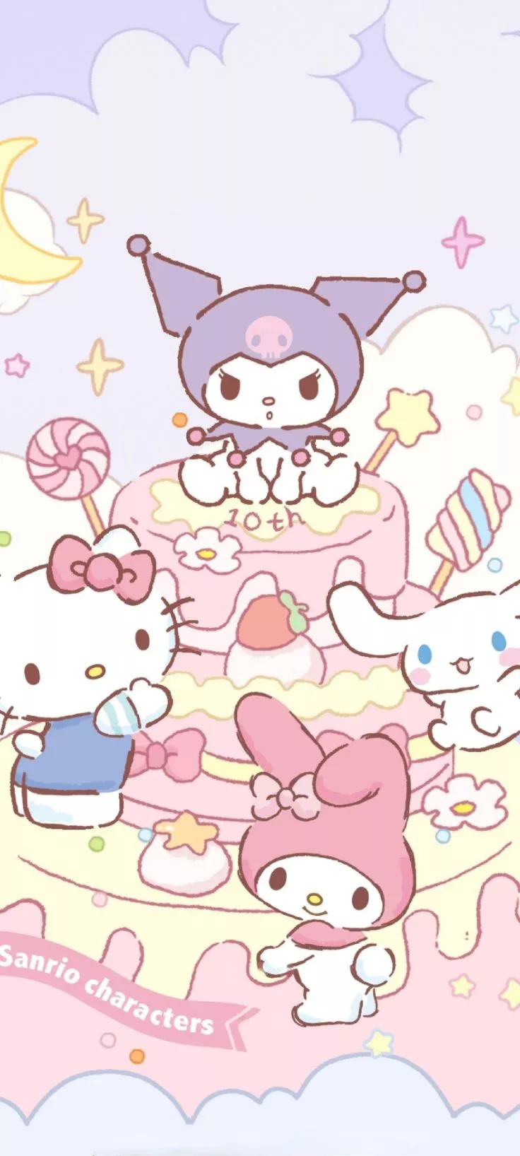 Wallpaper Sanrio Happy Birthday Party