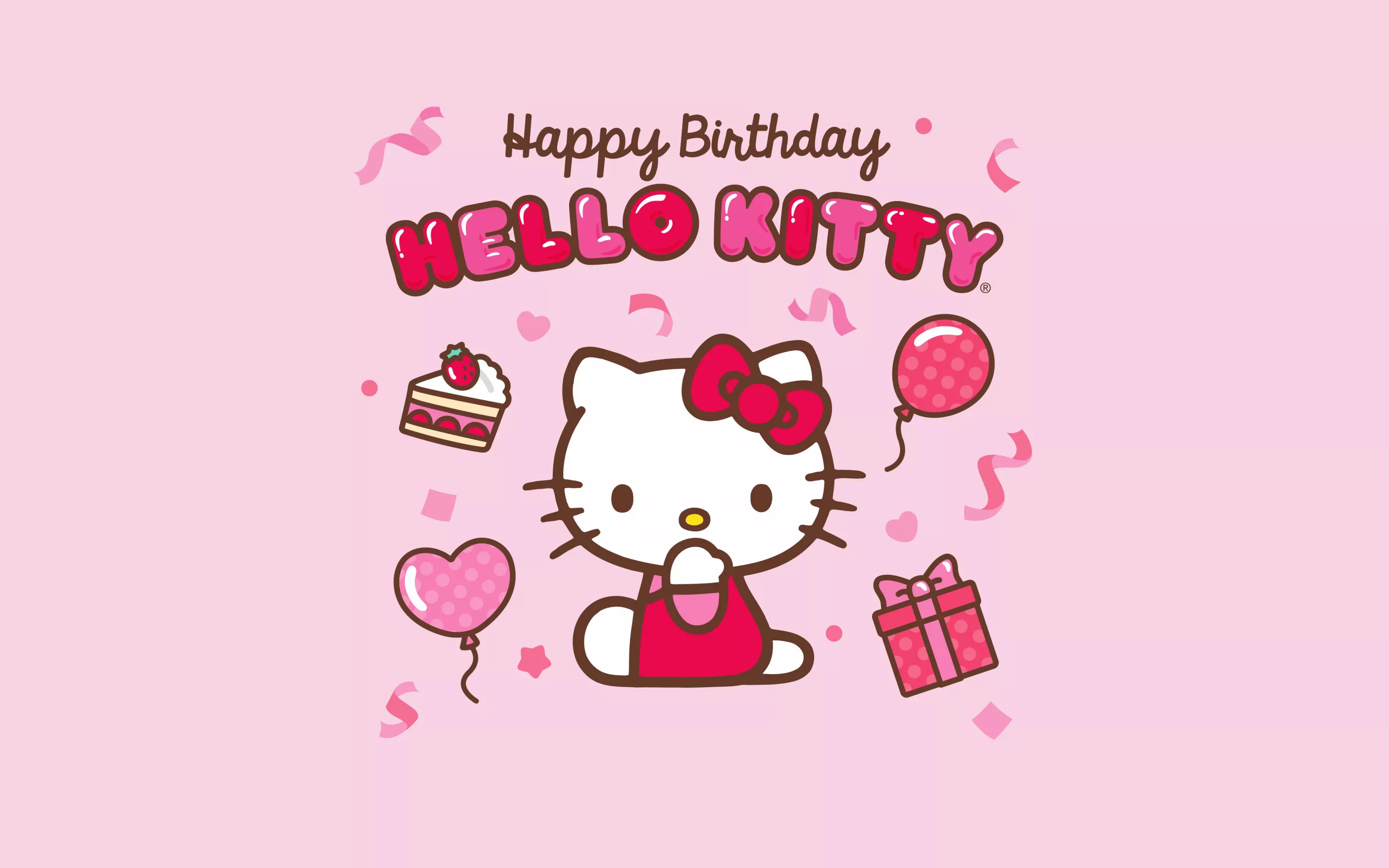 Happy Birthday Wallpaper 4K, Hello