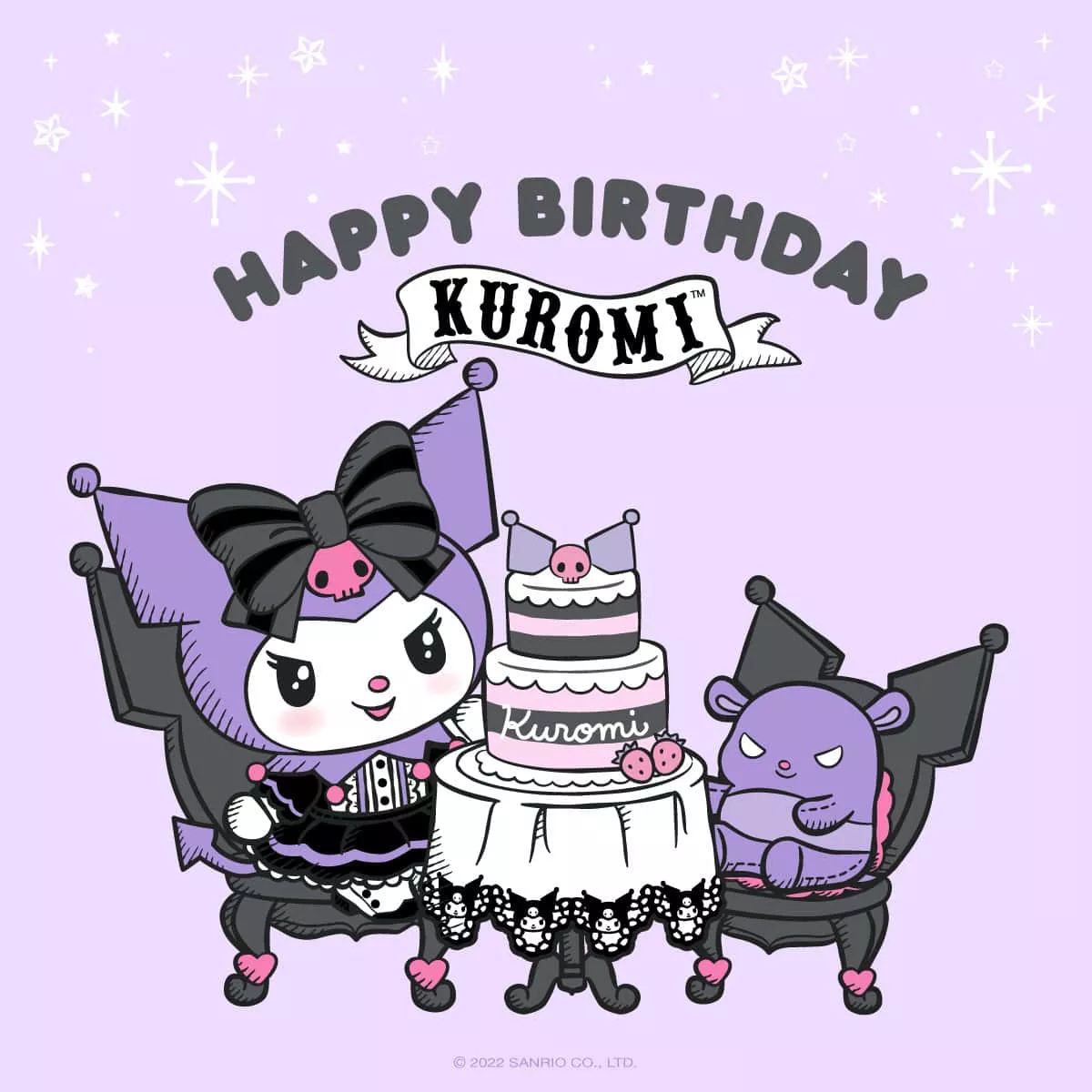 Kuromi Birthday Wallpaper