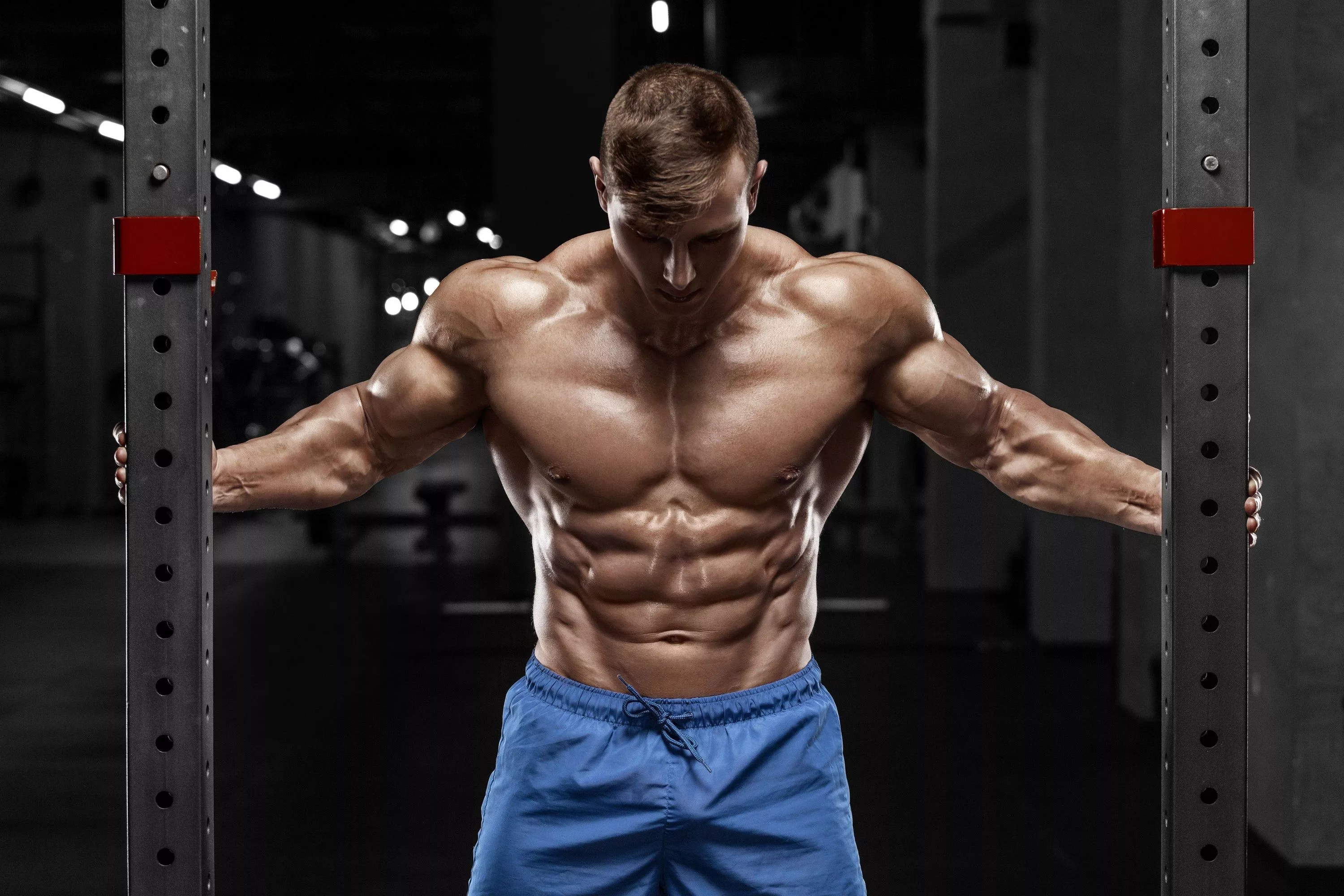 Photos Man Muscle posing Sport