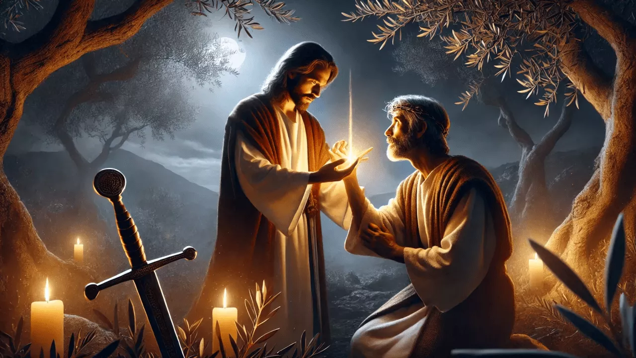 Peter's Sword, Jesus' Healing: A Lesson