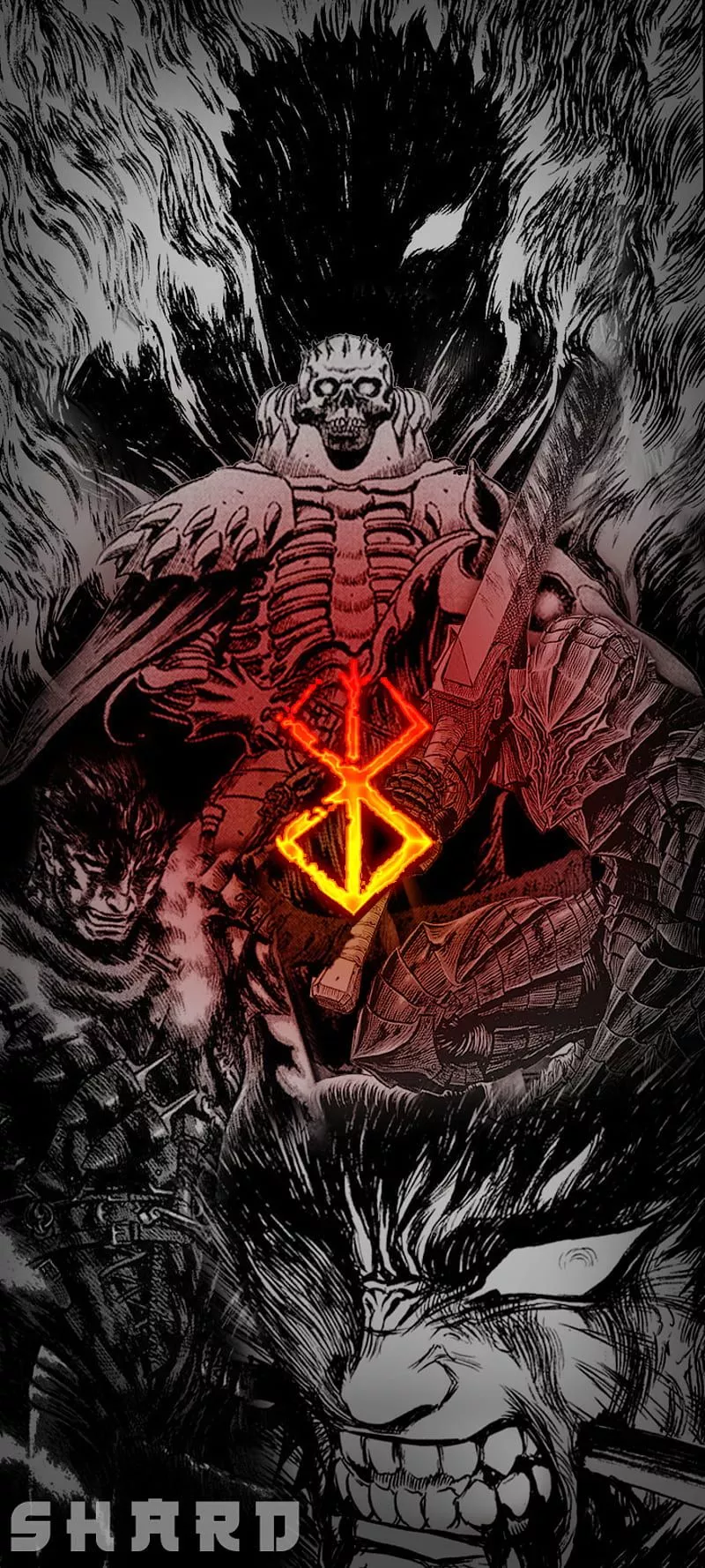 Berserk™, art, Anime, fictional character, Manga, Guts, HD phone wallpaper