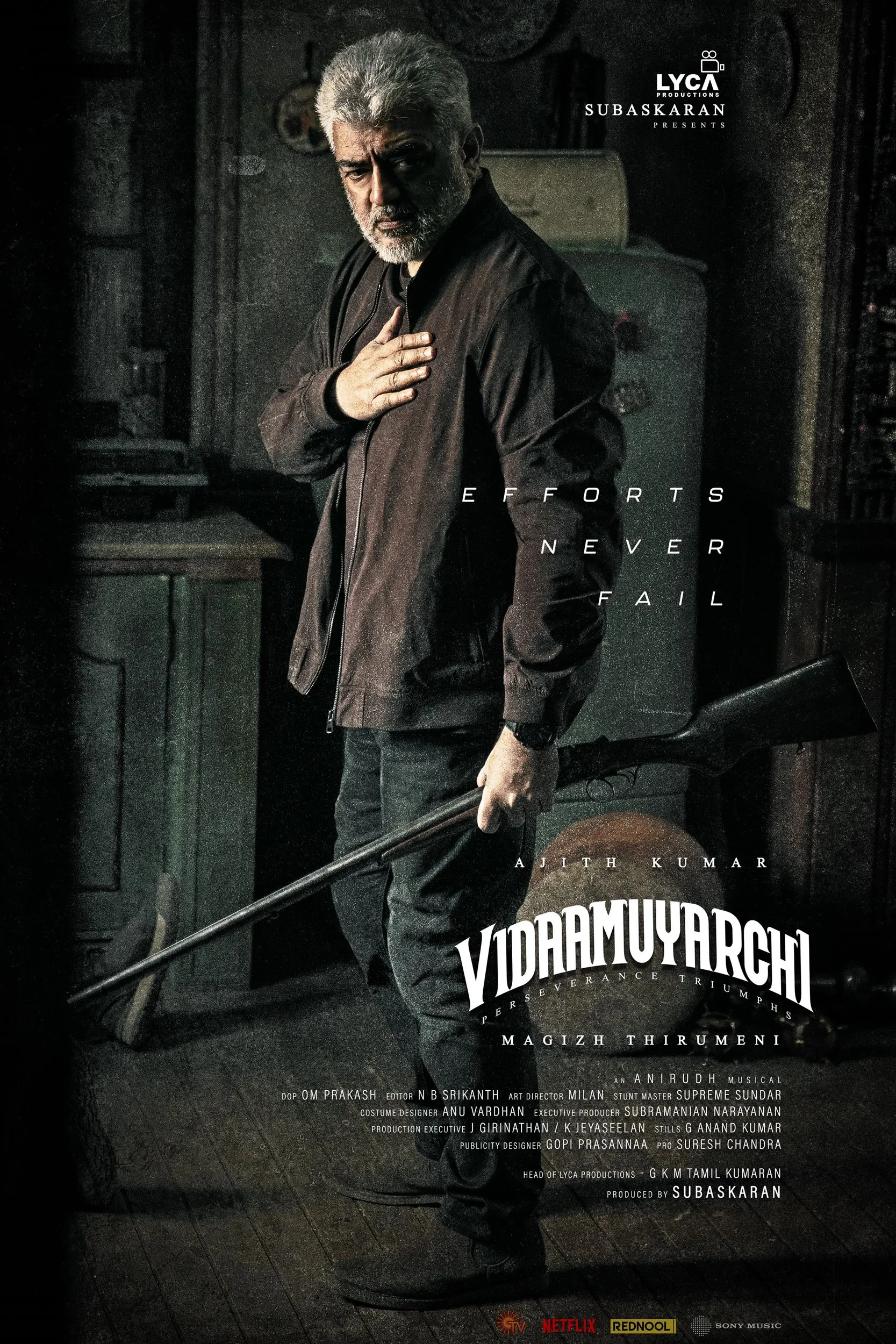 Ajith Vidaa Muyarchi Movie 2nd Look