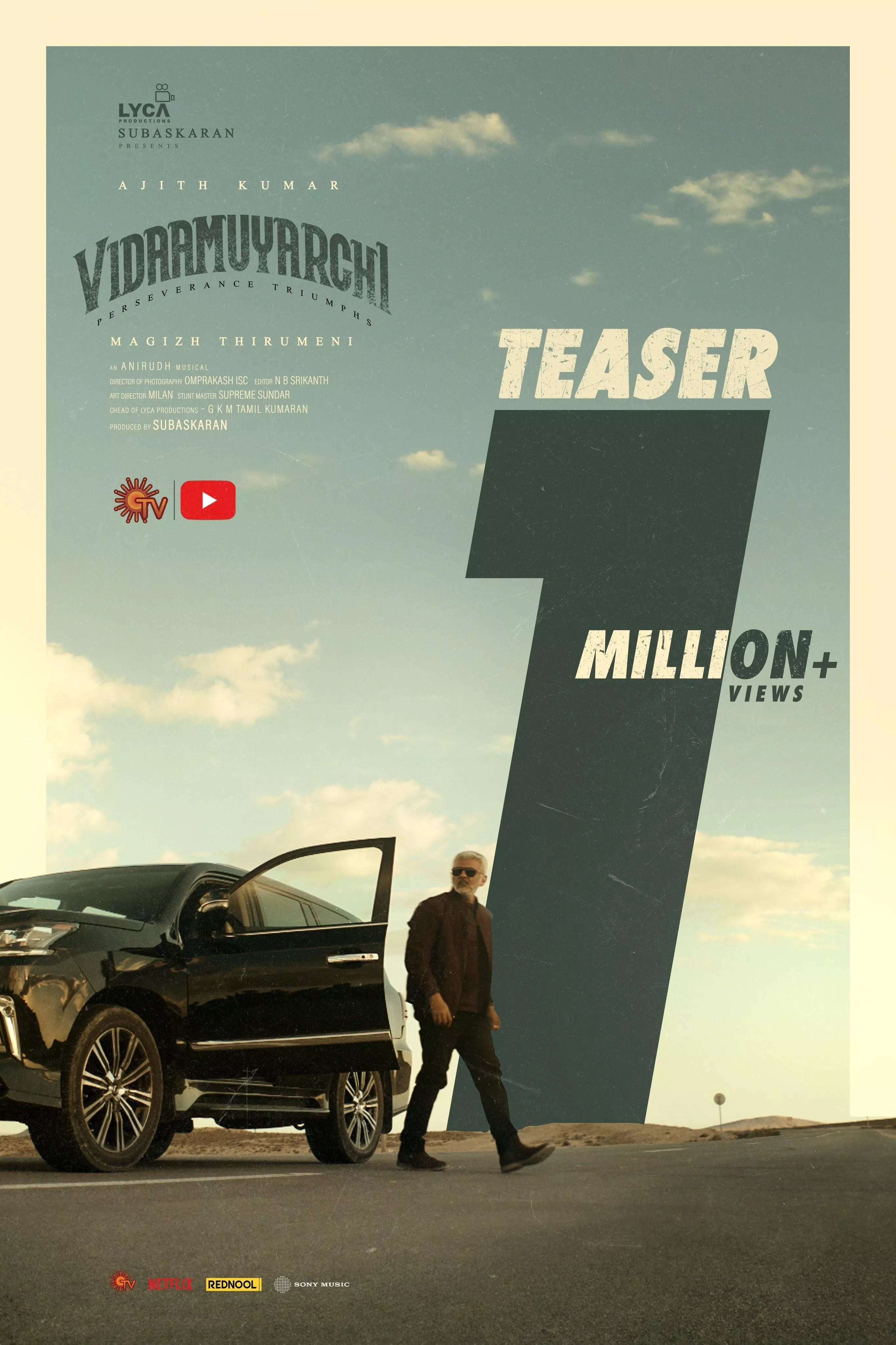 Vidaamuyarchi Teaser Unveiled: Ajith