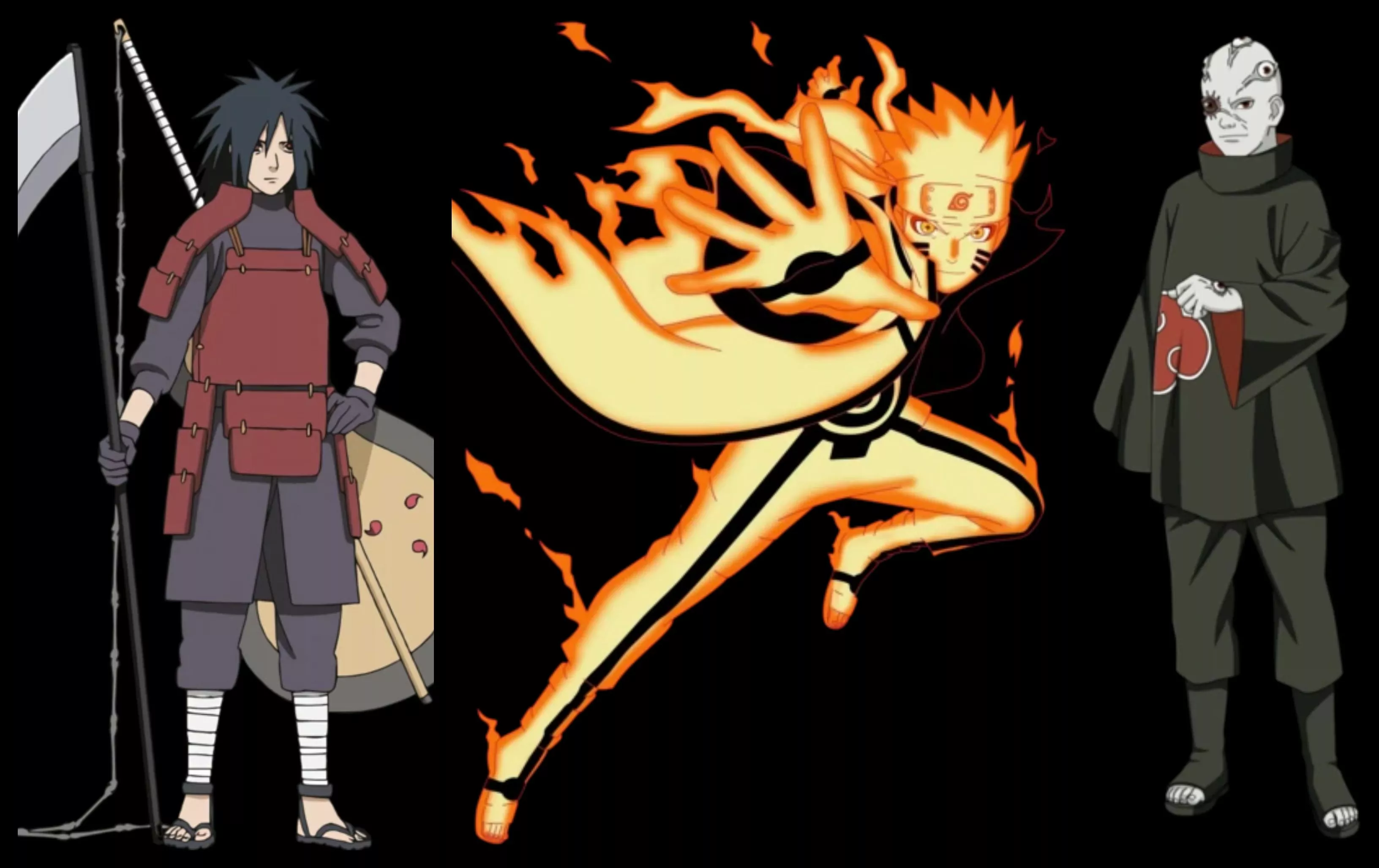 Naruto, Shin, and Madara vs Minato