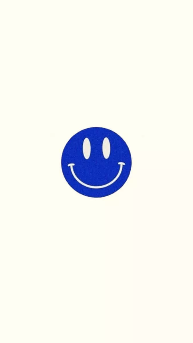 Blue Smiley Face Wallpaper