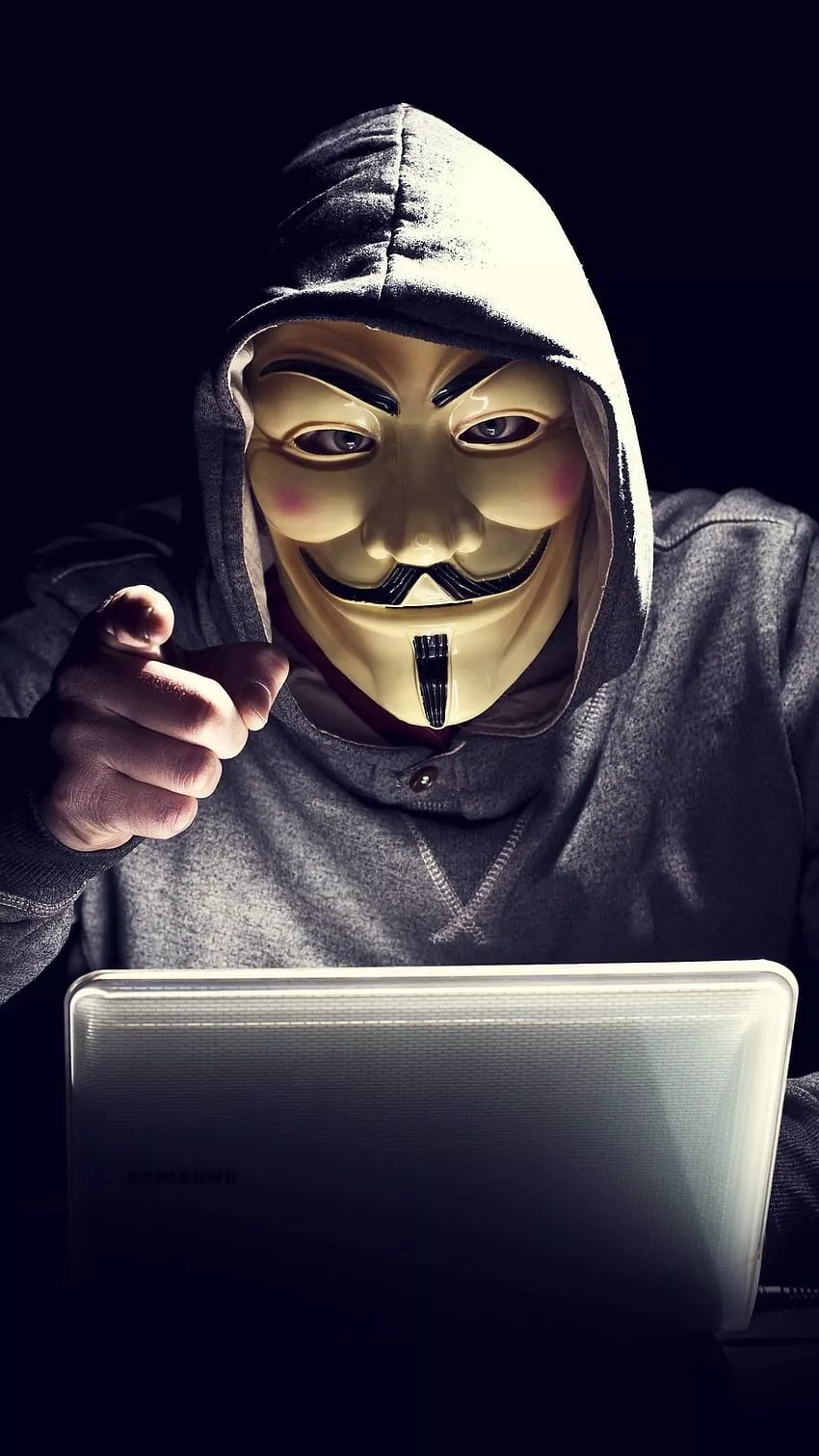 Funny hacker HD wallpaper