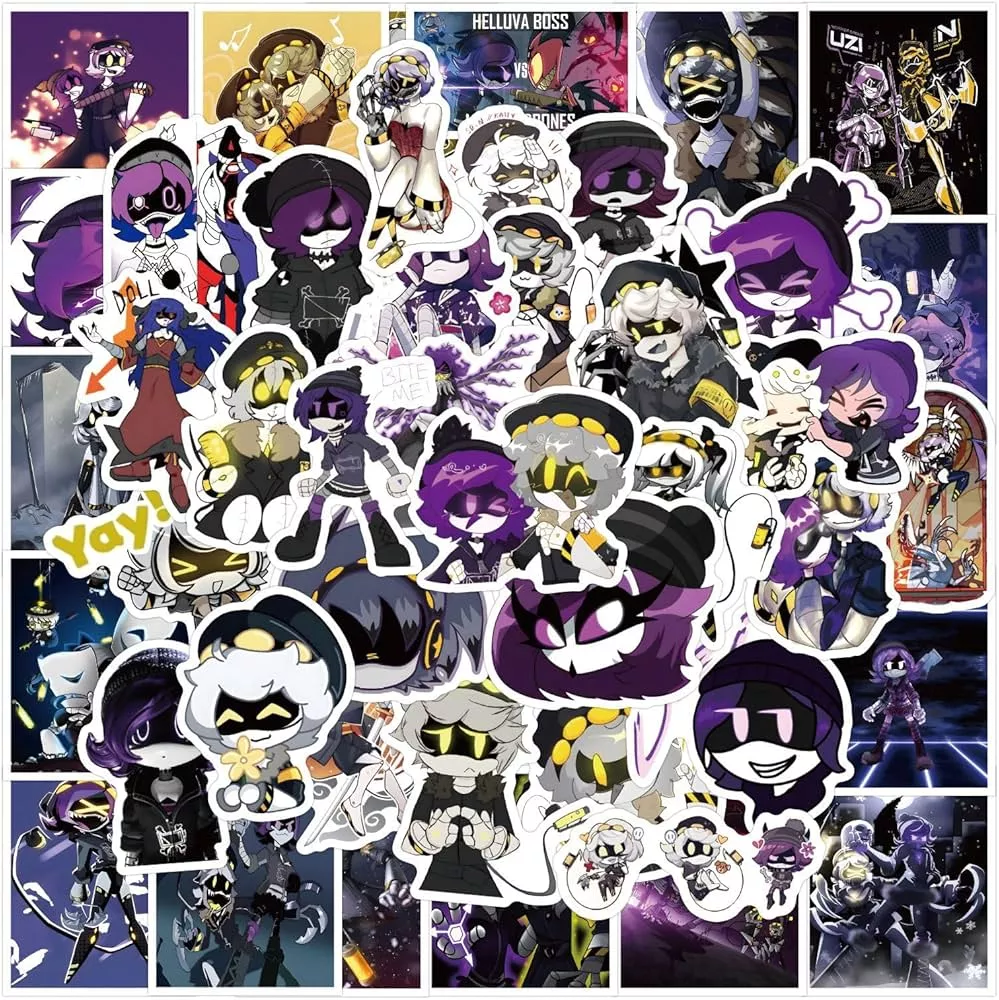 50 Piece Murder Drones Cute Vinyl Waterproof Sticker, Amazon.ae: Computers