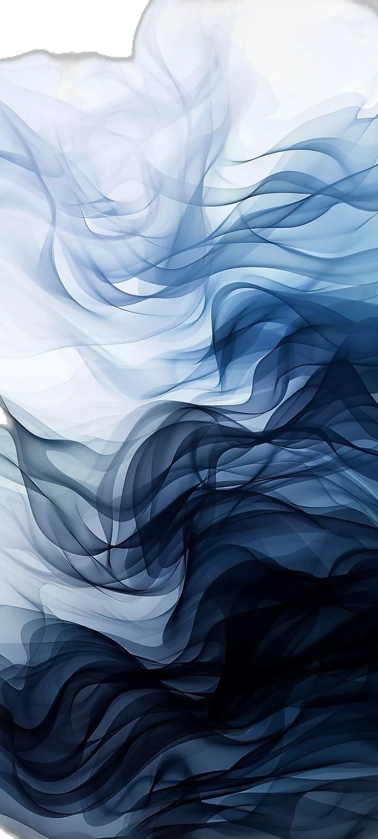 Blue Waves Abstract iPhone and Android