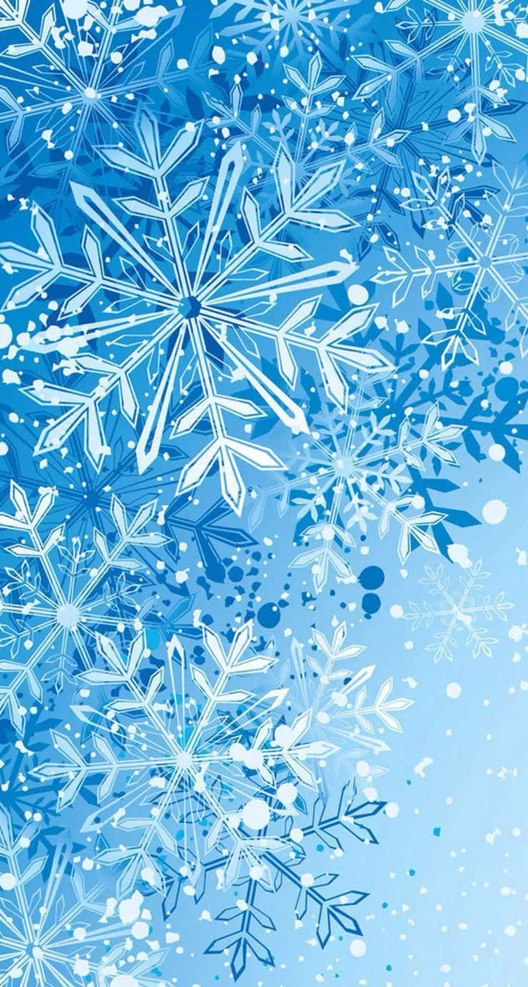 Blue Snowflakes Background Design