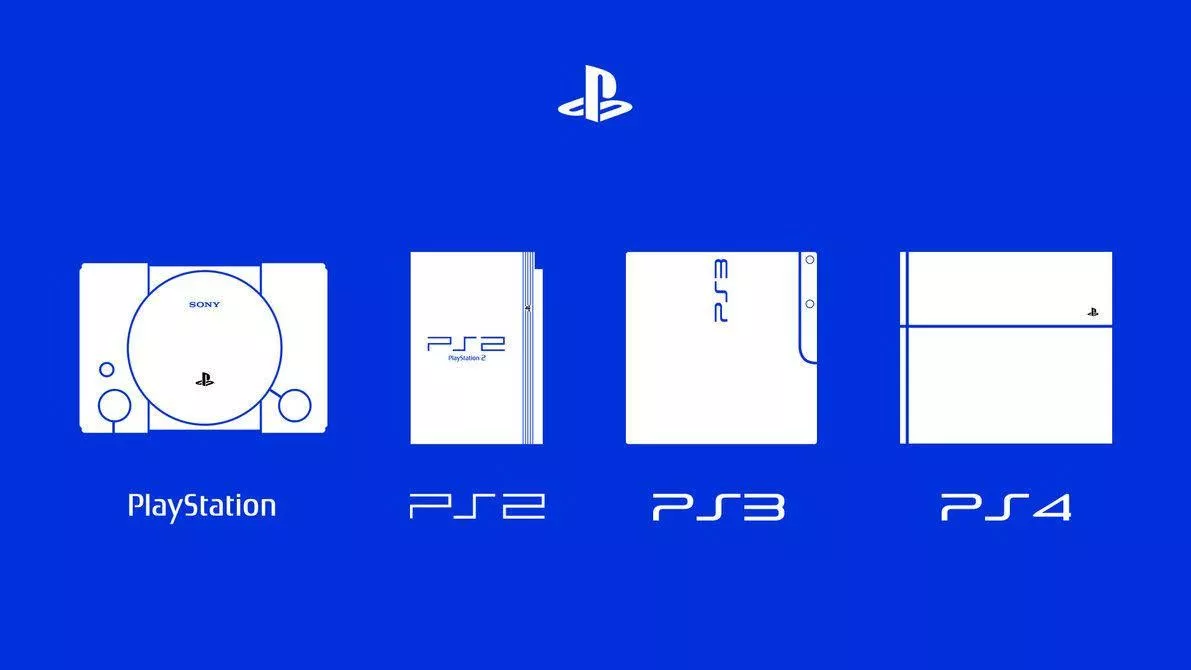 Playstation Consoles Blue Wallpaper