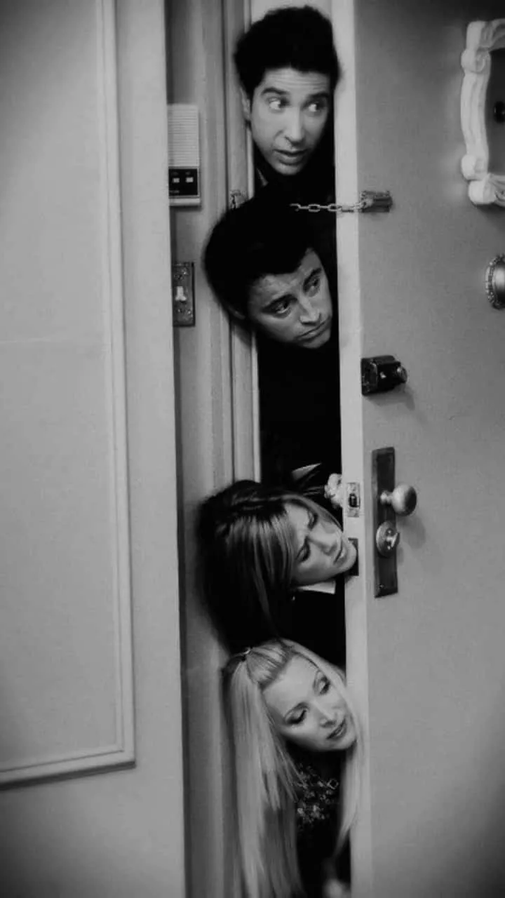 Download Friends iPhone Black And White