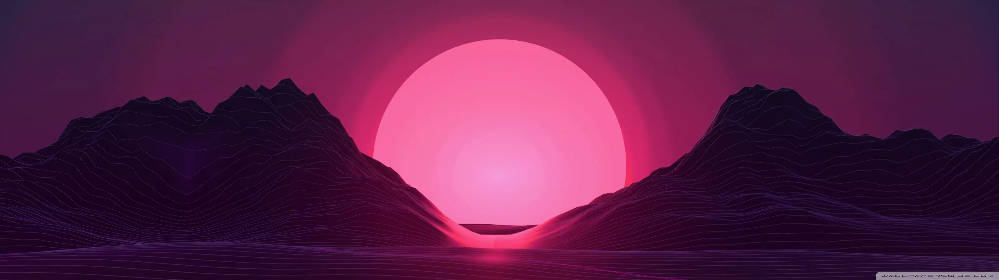 Synthwave Background Ultra HD Wallpaper