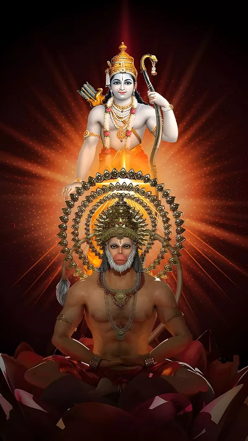 Lord Hanuman Ji, 3D Art, lord hanuman, lord, god, bajrangbali, HD phone wallpaper
